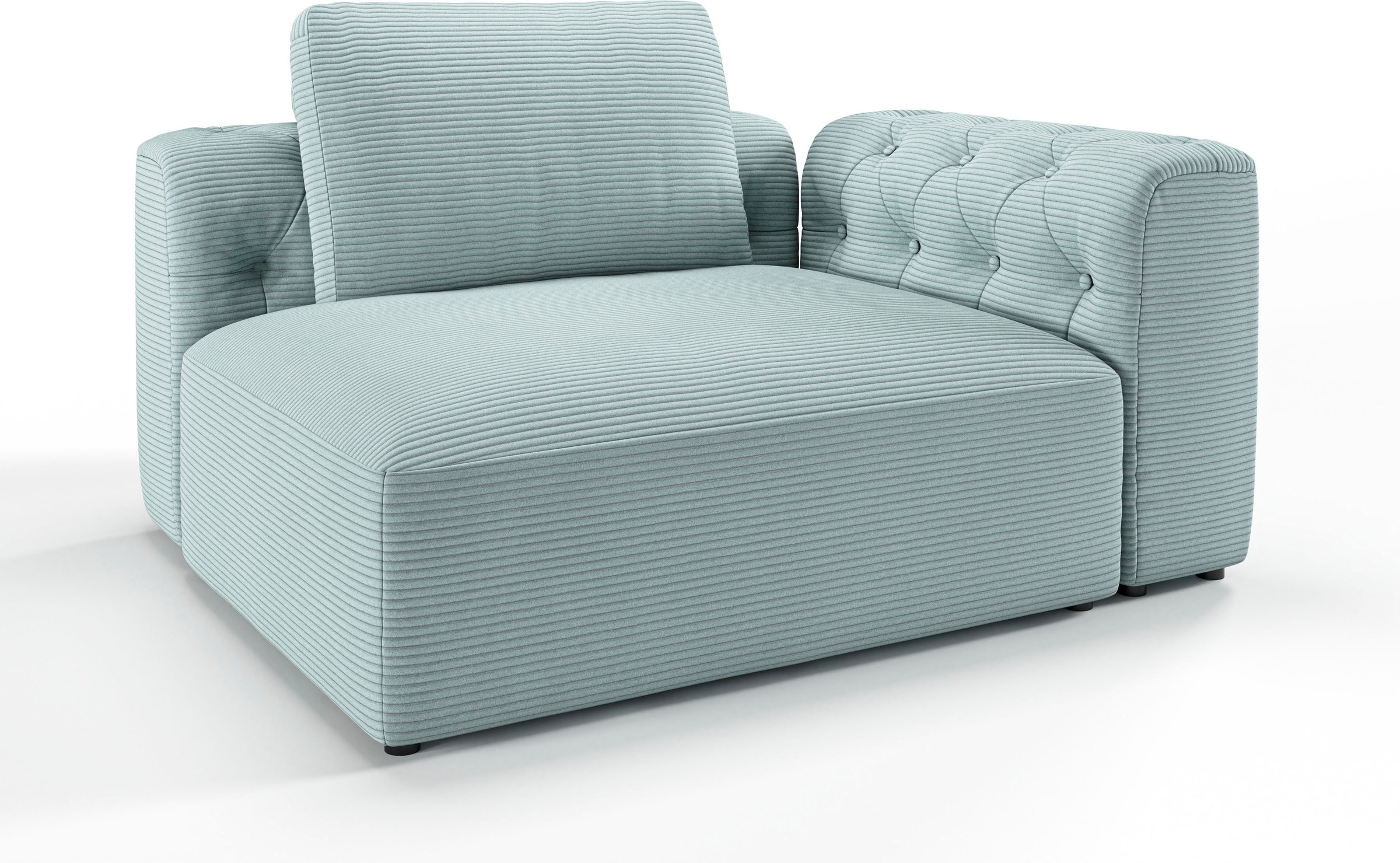 RAUM.ID 1,5-Sitzer »Cushid«, Modul-Eckteil, auch einzeln stellbar, Breite 134 cm