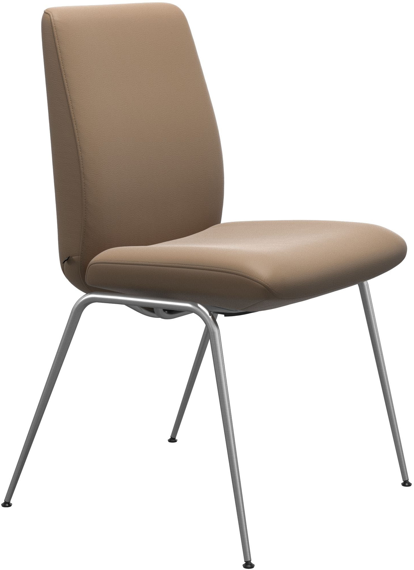 Stressless Polsterstuhl "Laurel", Leder PALOMA, Low Back, Größe L, mit Beinen aus Stahl in Chrom glänzend