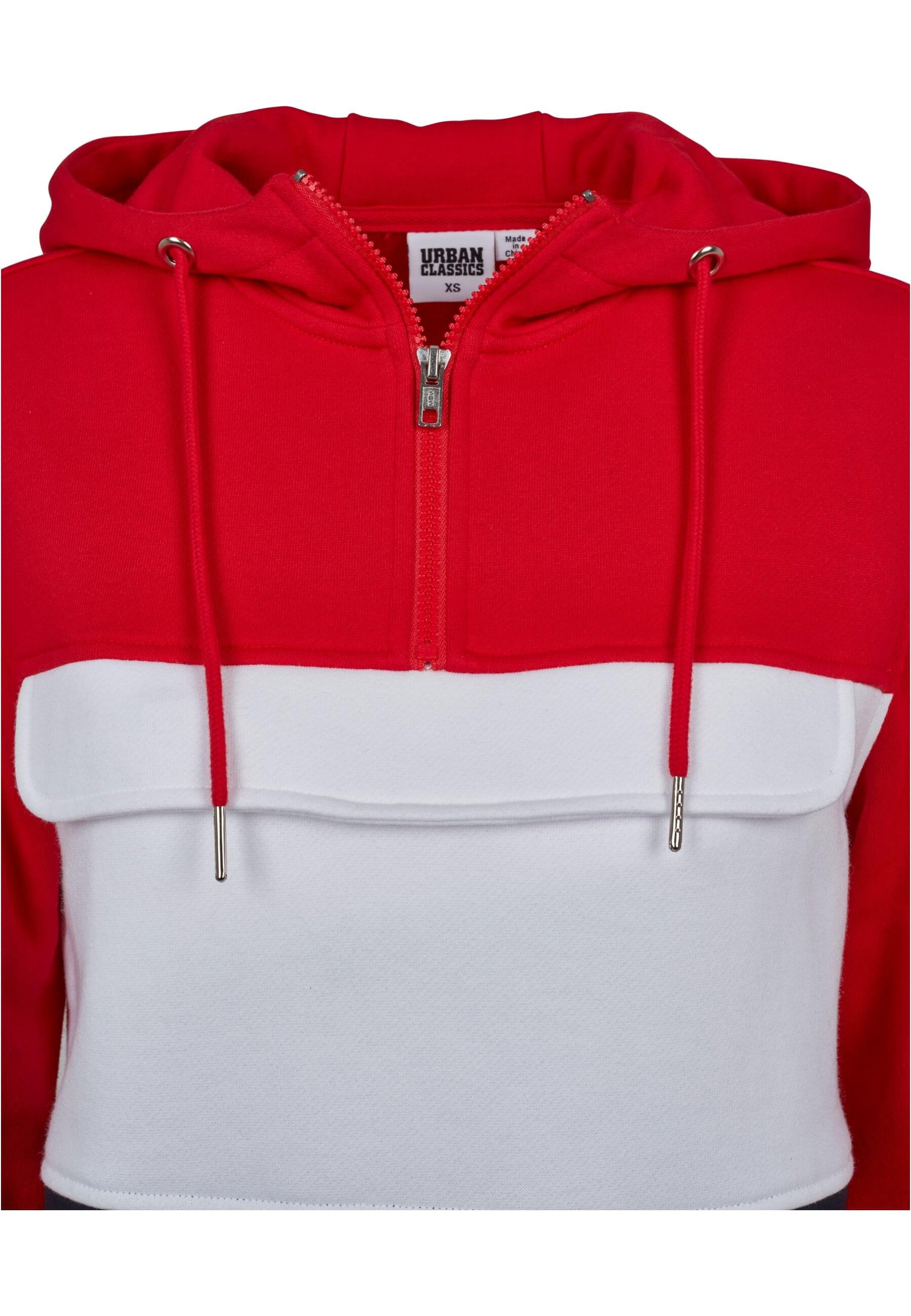 URBAN CLASSICS Rundhalspullover »Urban Classics Damen Ladies Color Block Sweat Pull Over Hoody«, (1 tlg.)
