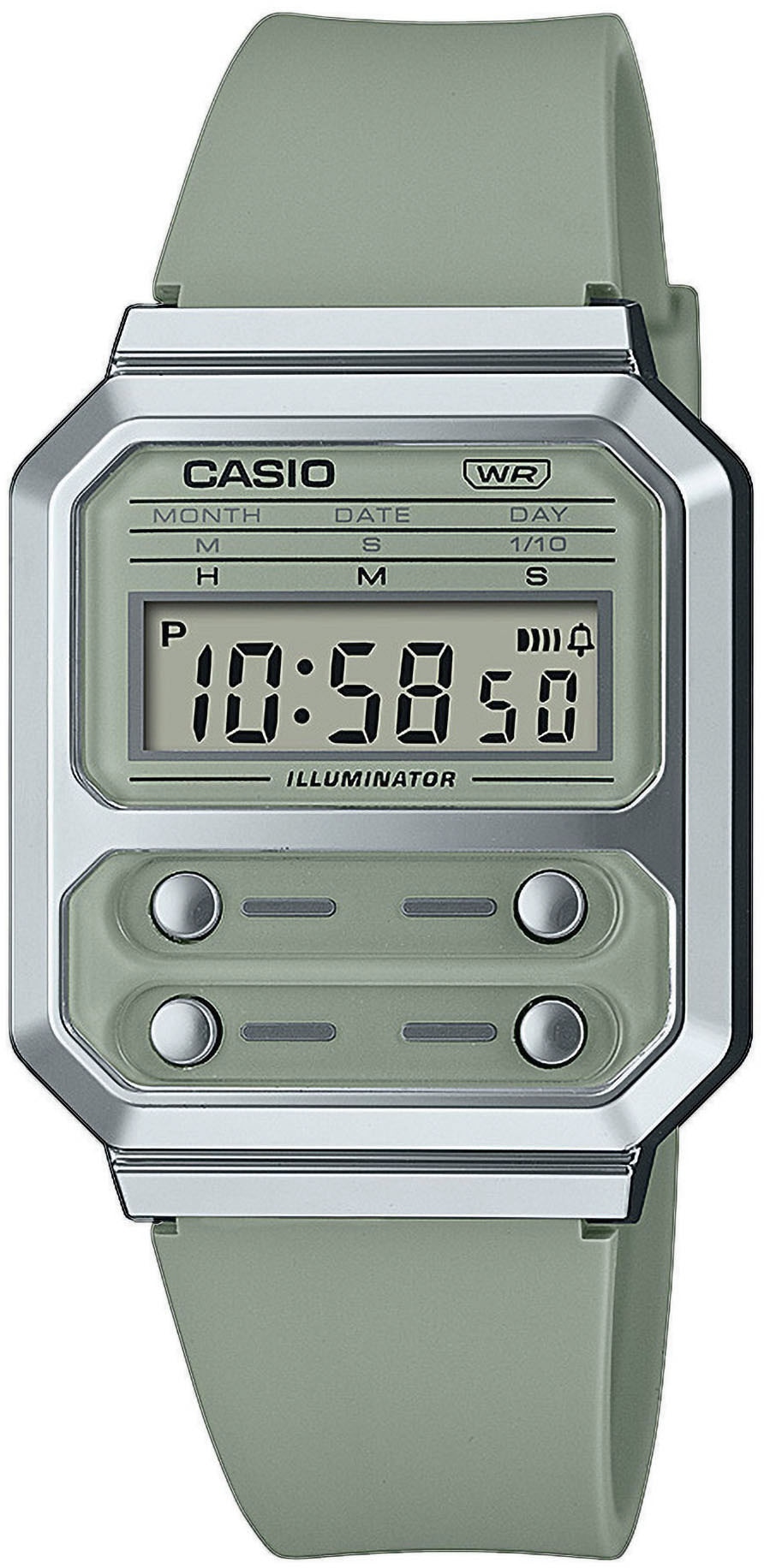 CASIO VINTAGE Chronograph »A100WEF-3AEF«, Quarzuhr, Armbanduhr, Damen, Herren, digital, retro, Stoppfunktion