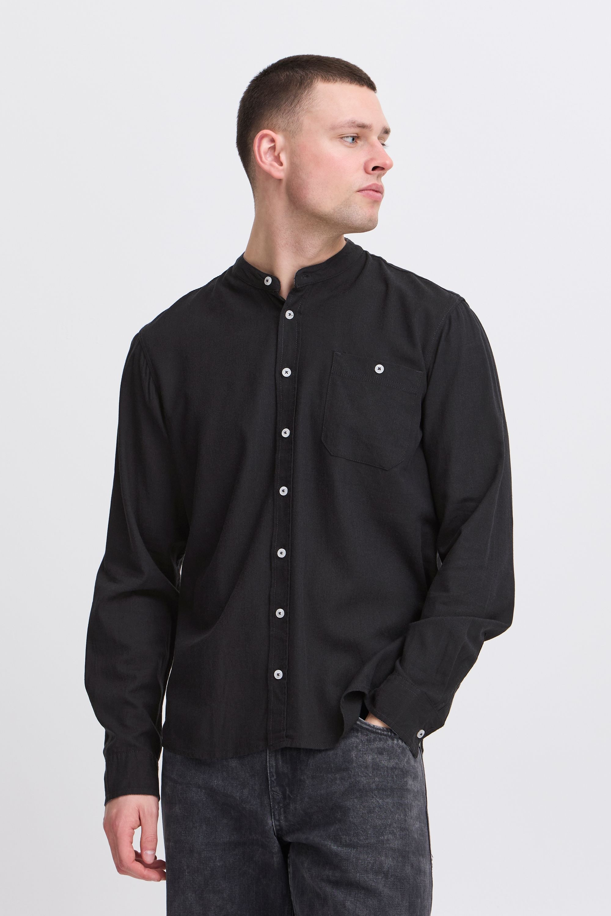 Blend Langarmhemd »Langarmhemd BHBobby Shirt mandarin«