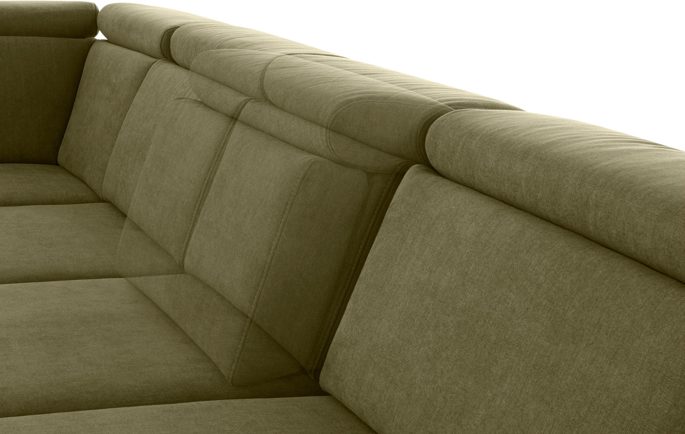 sit&more Wohnlandschaft »Brisbane U-Form«, Fußhöhe 15 cm, inklusive Sitztiefen-, Armteil- und Kopfteilverstellung
