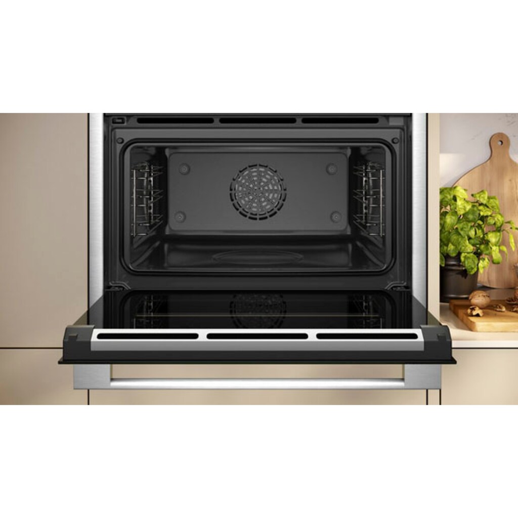 NEFF Dampfbackofen »C24FS31N0«, N 90, C24FS31N0, mit Teleskopauszug nachrüstbar, EasyClean®