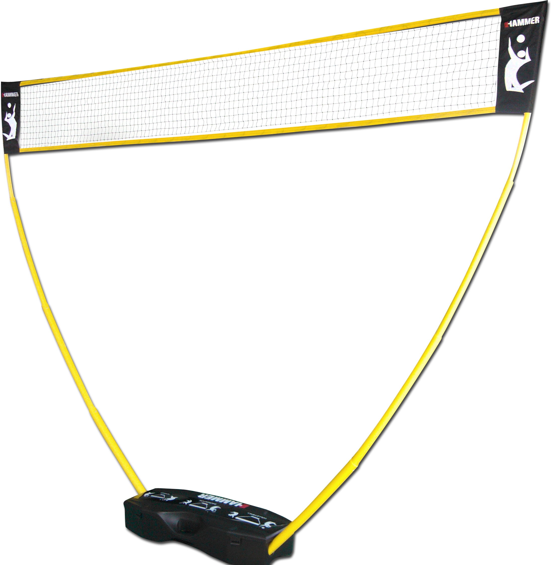 Hammer Tennisnetz, (Tragekoffer, Netze, Netzpfosten, 3in1 Netz-Set | Tennis für Badminton, Rechnung auf und online Volleyball bestellen Teleskop BAUR Bodenanker)