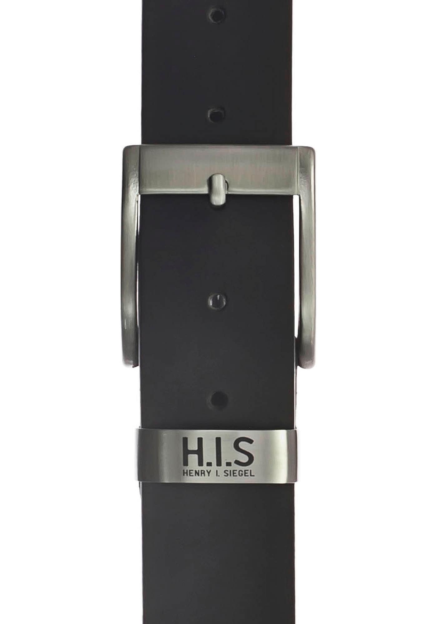 H.I.S BAUR mit Metallschlaufe | LOGO Ledergürtel, Vollrindledergürtel kaufen und online
