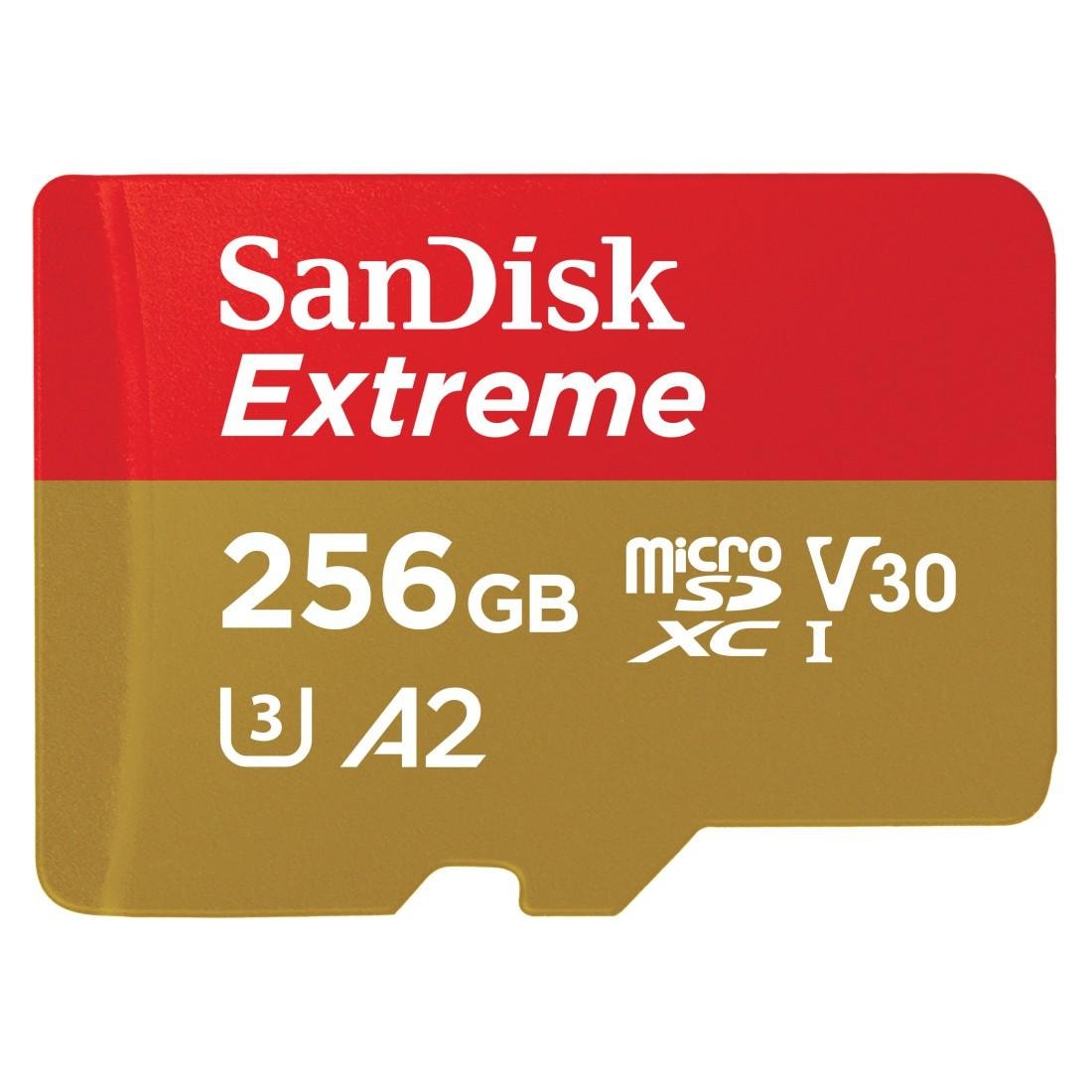 SANDISK Speicherkarte "microSDXC Extreme", 256 GB, rot, Speicherkarten