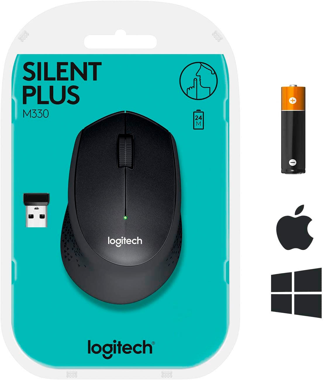 Logitech Maus »M330 Silent Plus Mouse«