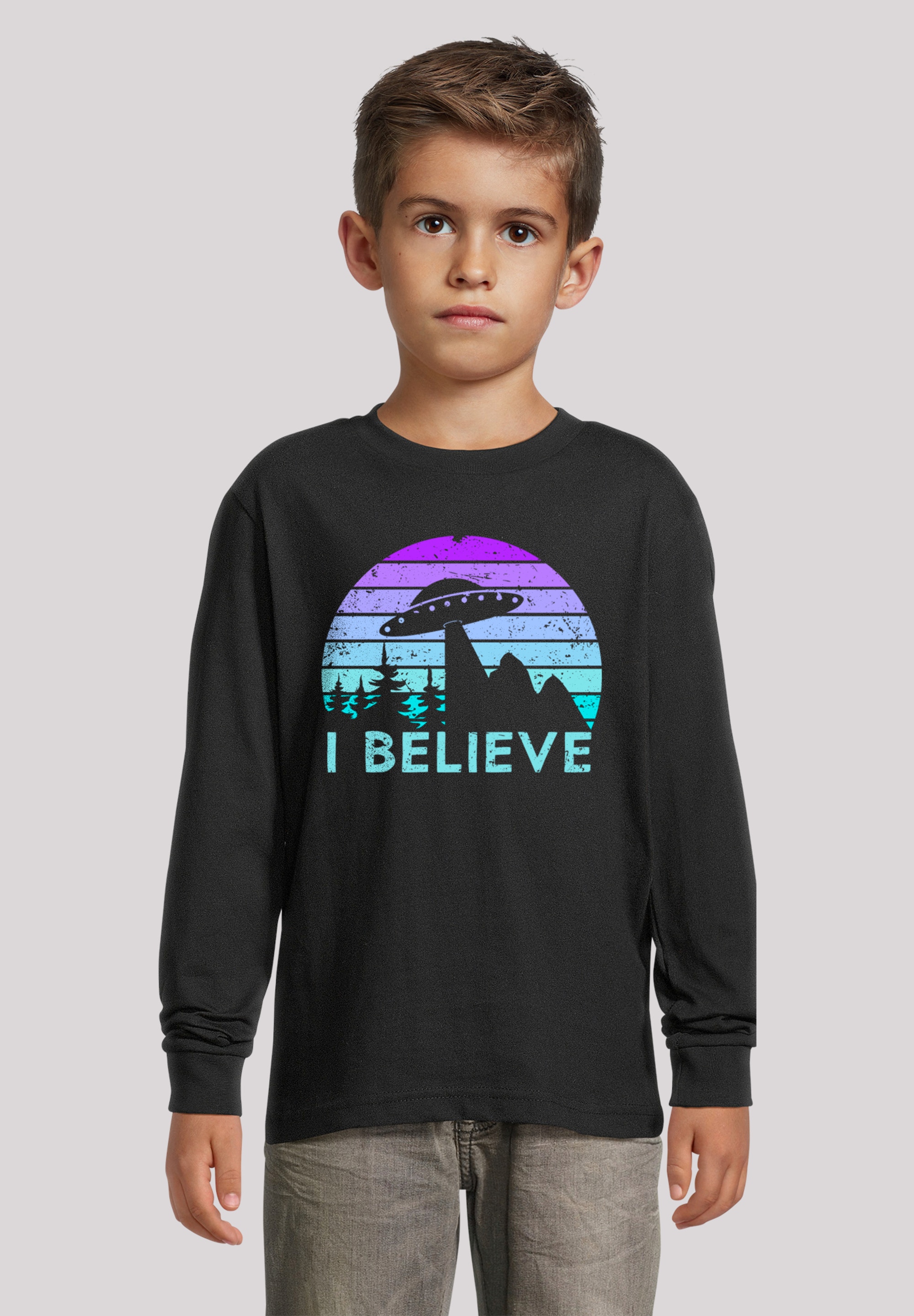 F4NT4STIC Marškinėliai »I BELIEVE UFO Alien Raum...