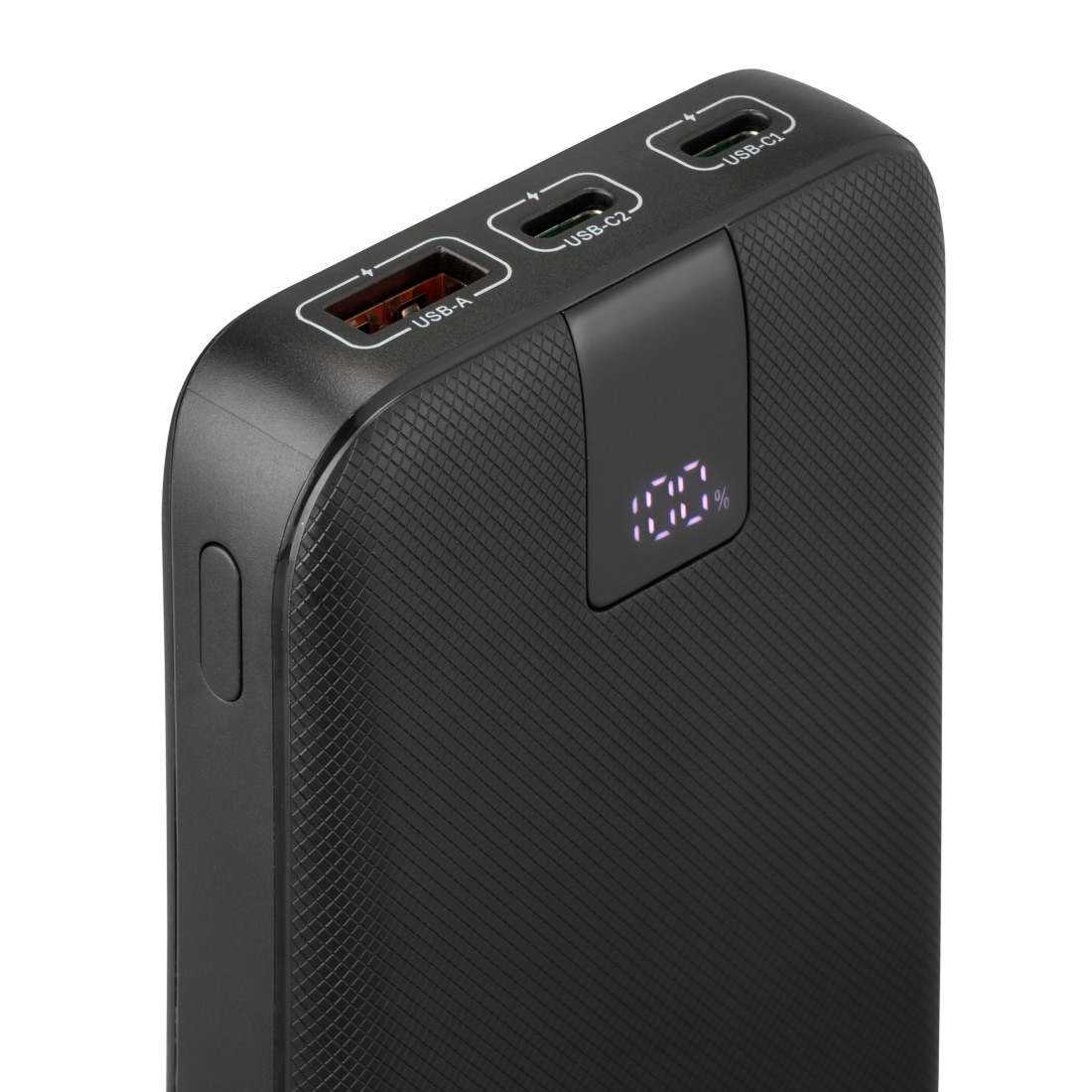 Hama Powerbank »Power Pack 20000 mAh, Schnellladen, 2x USB-C 1x USB-A, mit Ladekabel«, 20000 mAh, Schnellladefunktion mit Power Delivery, Qualcomm® Quick Carge™ 3.0