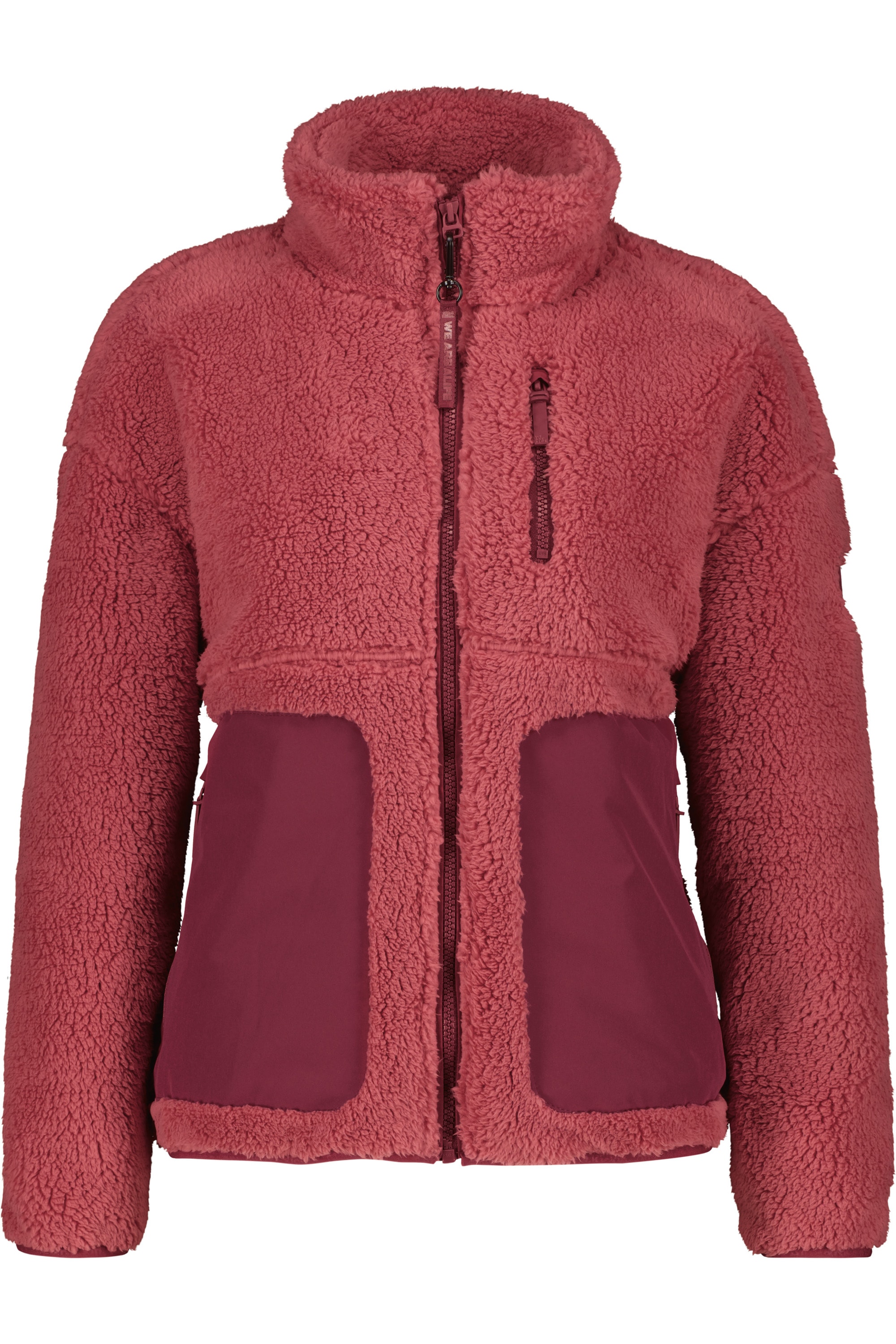 Alife & Kickin Winterjacke "Damen AnoukAK G", ohne Kapuze, Stylische Teddy Plüschjacke mit hohem Kragen und Fleece-Innen