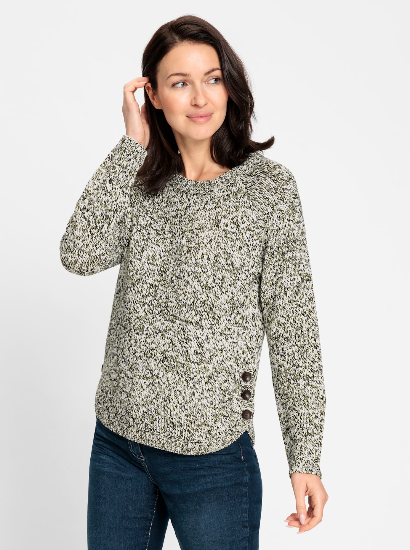 Inspirationen Rundhalspullover "Rundhals-Pullover" günstig online kaufen