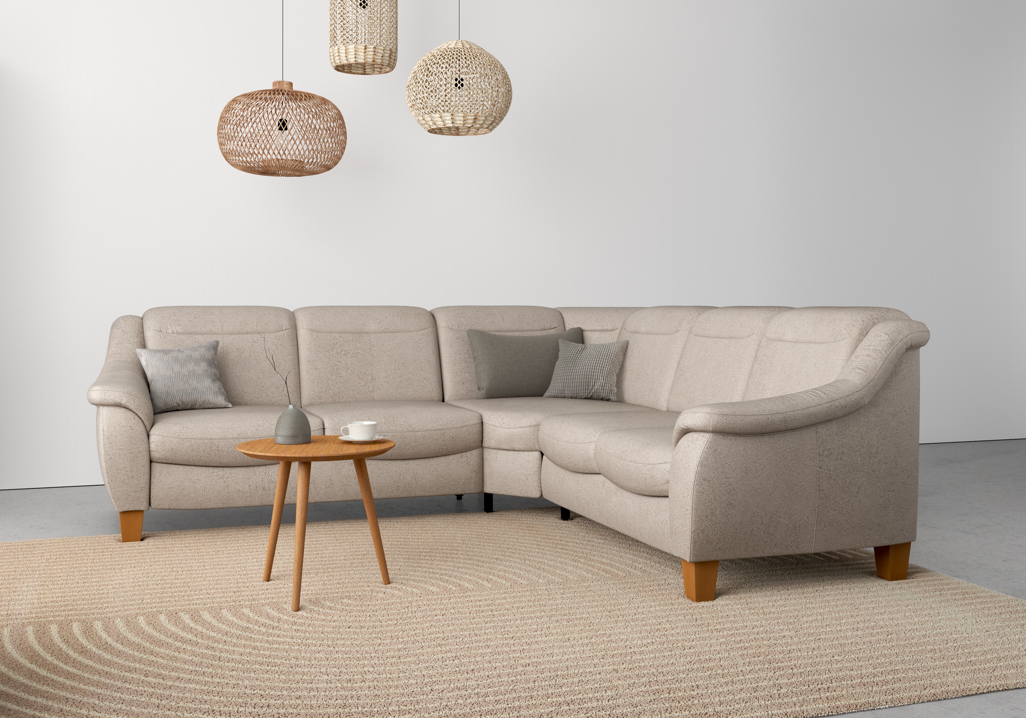 OTTO home Ecksofa "Caldera L-Form" Federkern, optional Kopfteilverstellung, Schlaffunktion & Bettkasten
