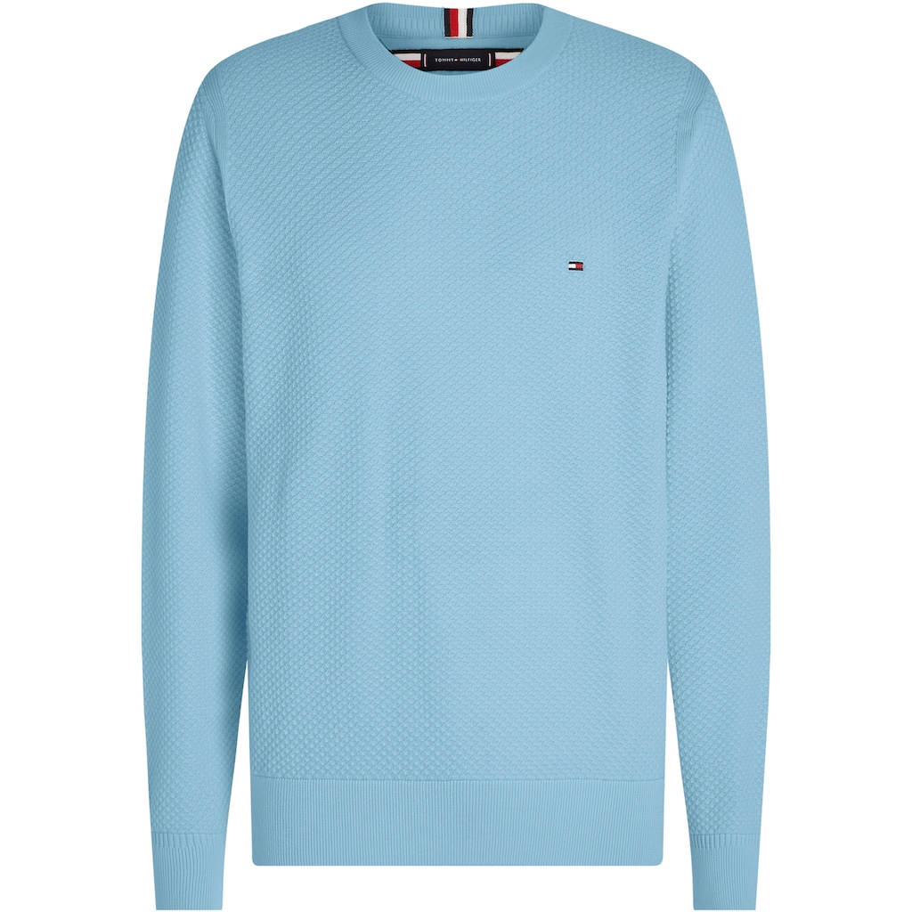 Tommy Hilfiger Rundhalspullover »OVAL STRUCTURE CREW NECK«