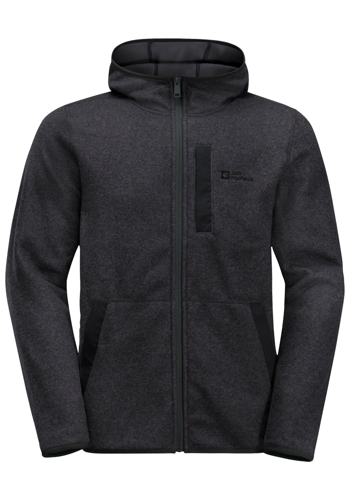 Jack Wolfskin Fleecejacke »TANNENSPUR HOODED JKT M«, mit Kapuze