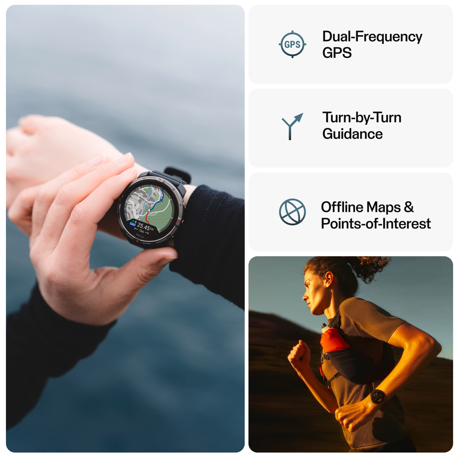 Polaroid Smartwatch »GRIT X2«, (3,25 cm / 1,28 Zoll), 32,00 GB