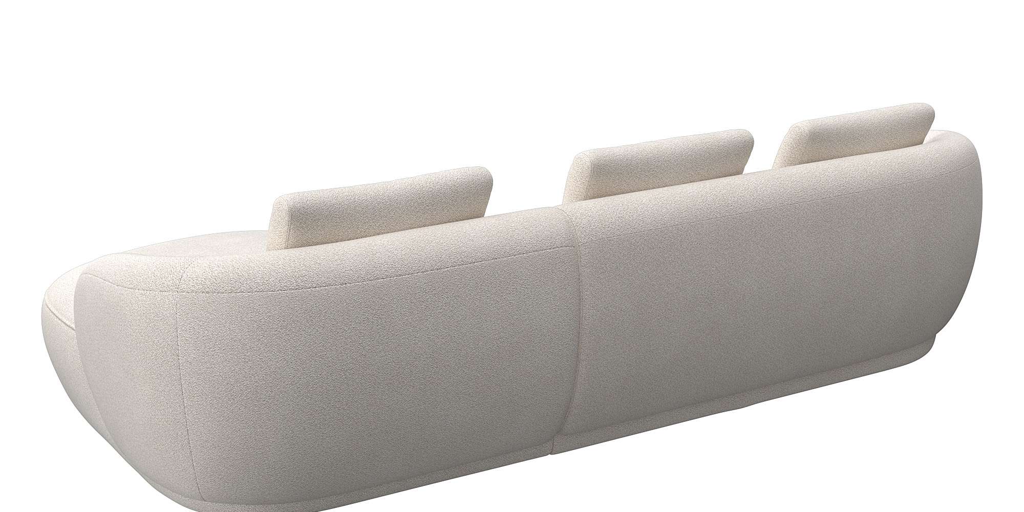 Thumbnail - FLEXLUX Wohnlandschaft "Torino, rund, L-Form, Sofa-Ecke mit Recamiere, Longchair-Sofa", Modernes, organisches Sofa-Desig...