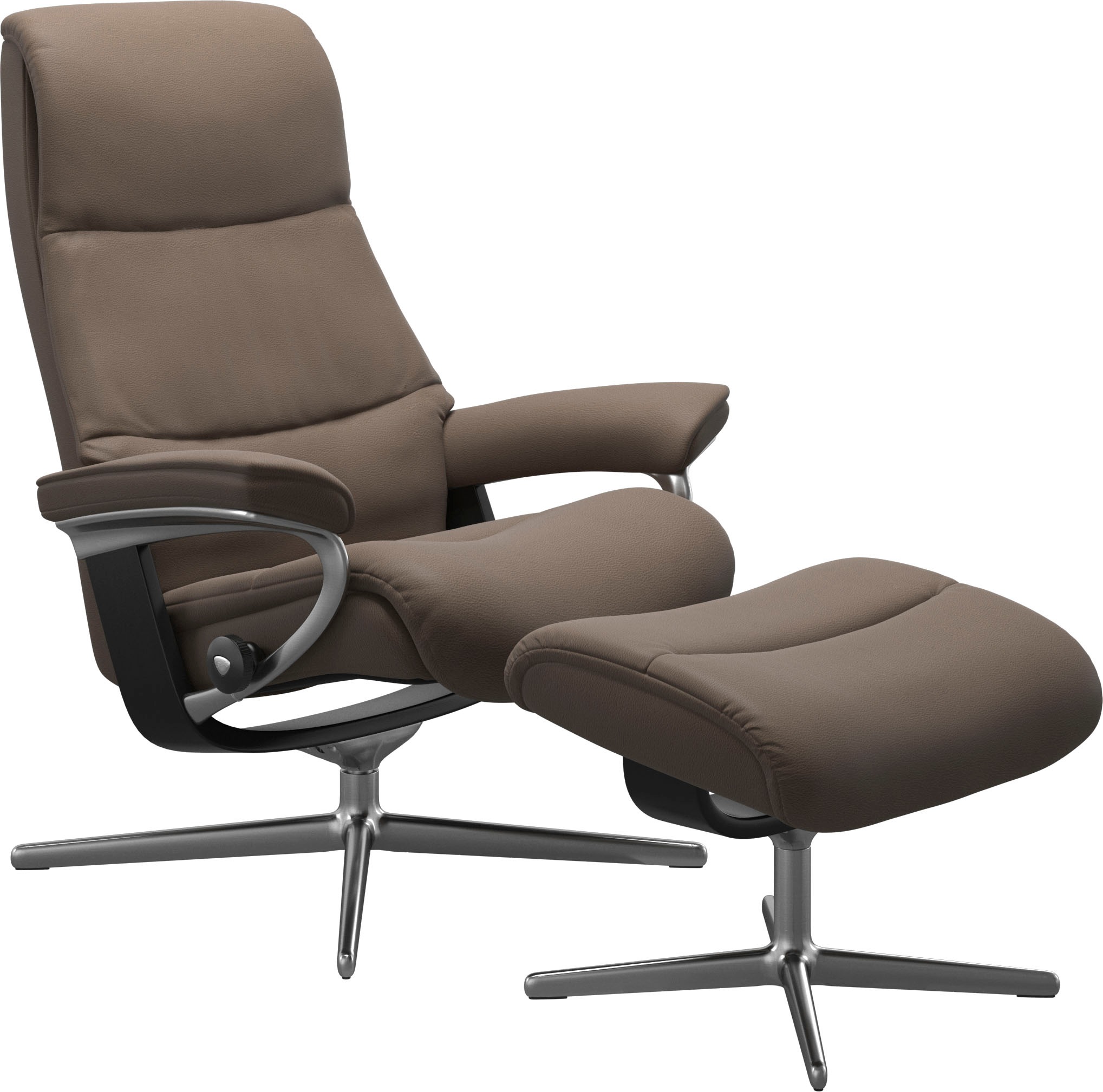 Stressless "View" mit Cross Base, Größe S, M & L, Holzakzent Schwarz günstig online kaufen