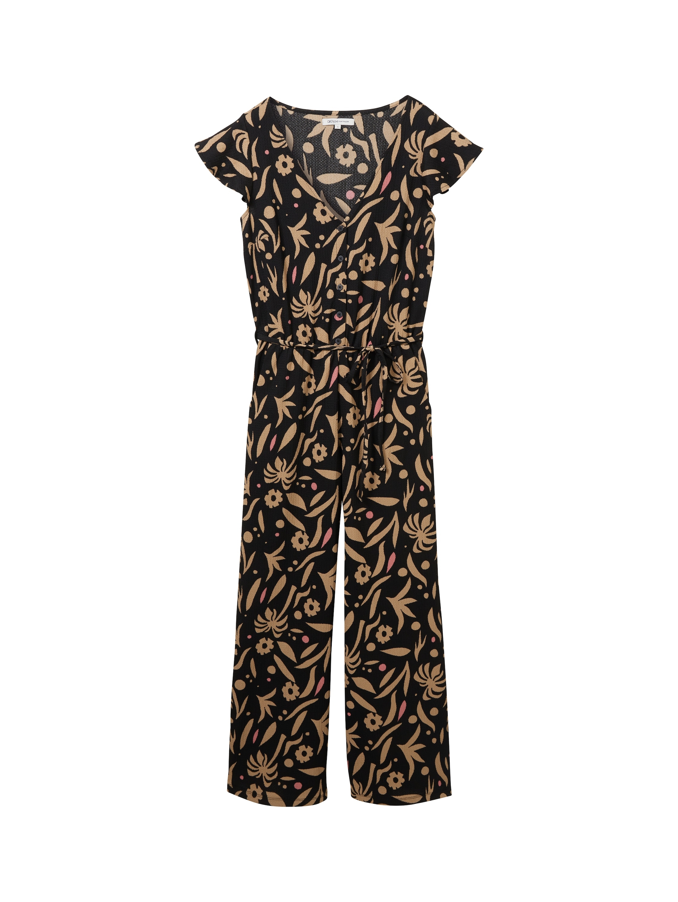 TOM TAILOR Denim Jumpsuit, mit All-Over Print