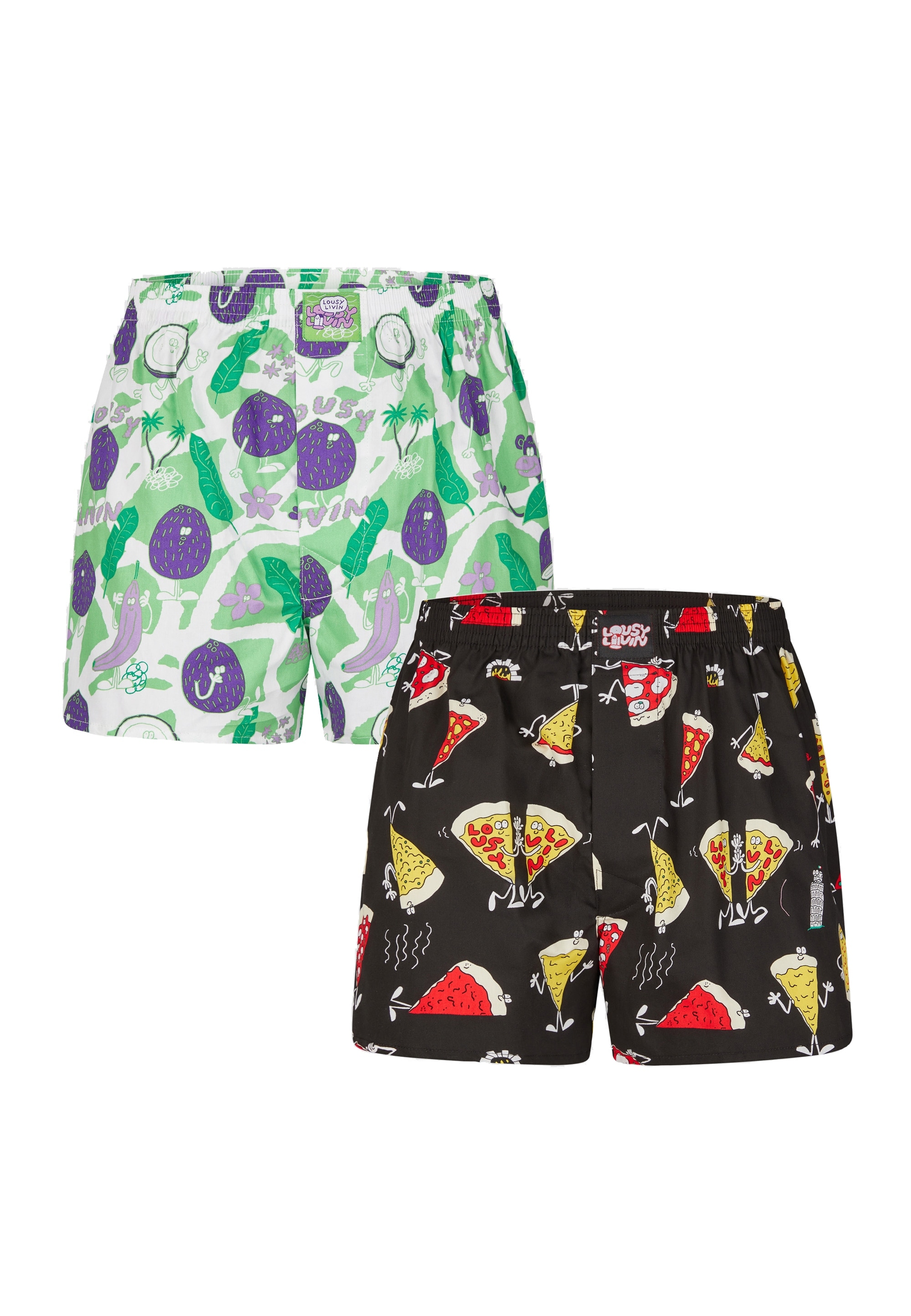 Lousy Livin Boxershorts »Chill«, 2er-Pack mit lockerem Schnitt