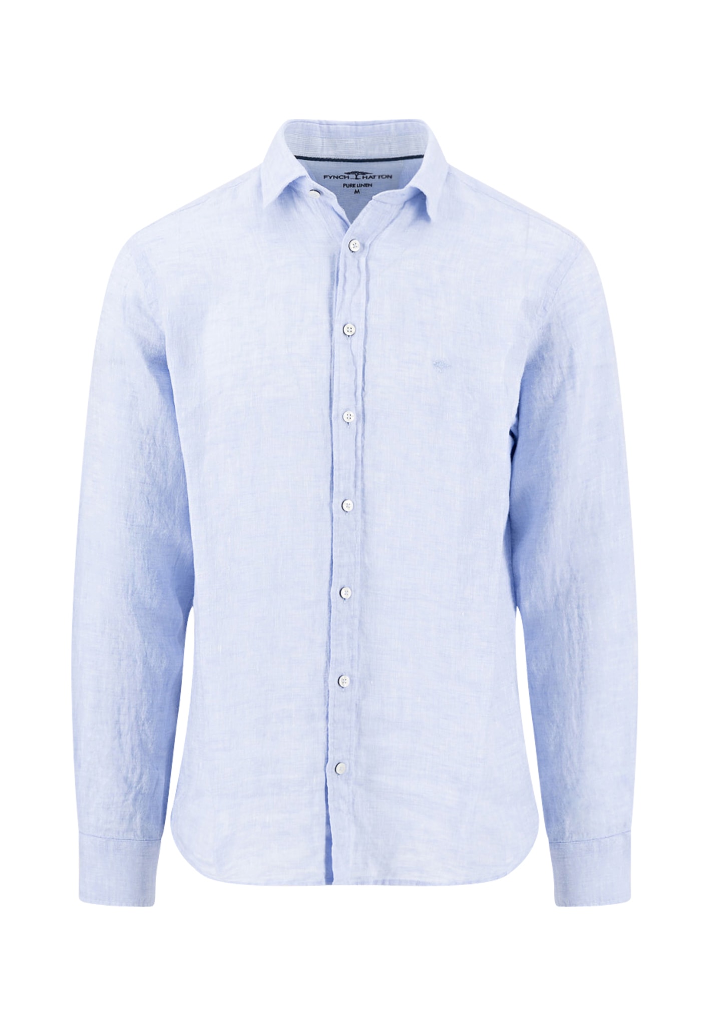 FYNCH-HATTON Leinenhemd mit Logo Stickerei günstig online kaufen