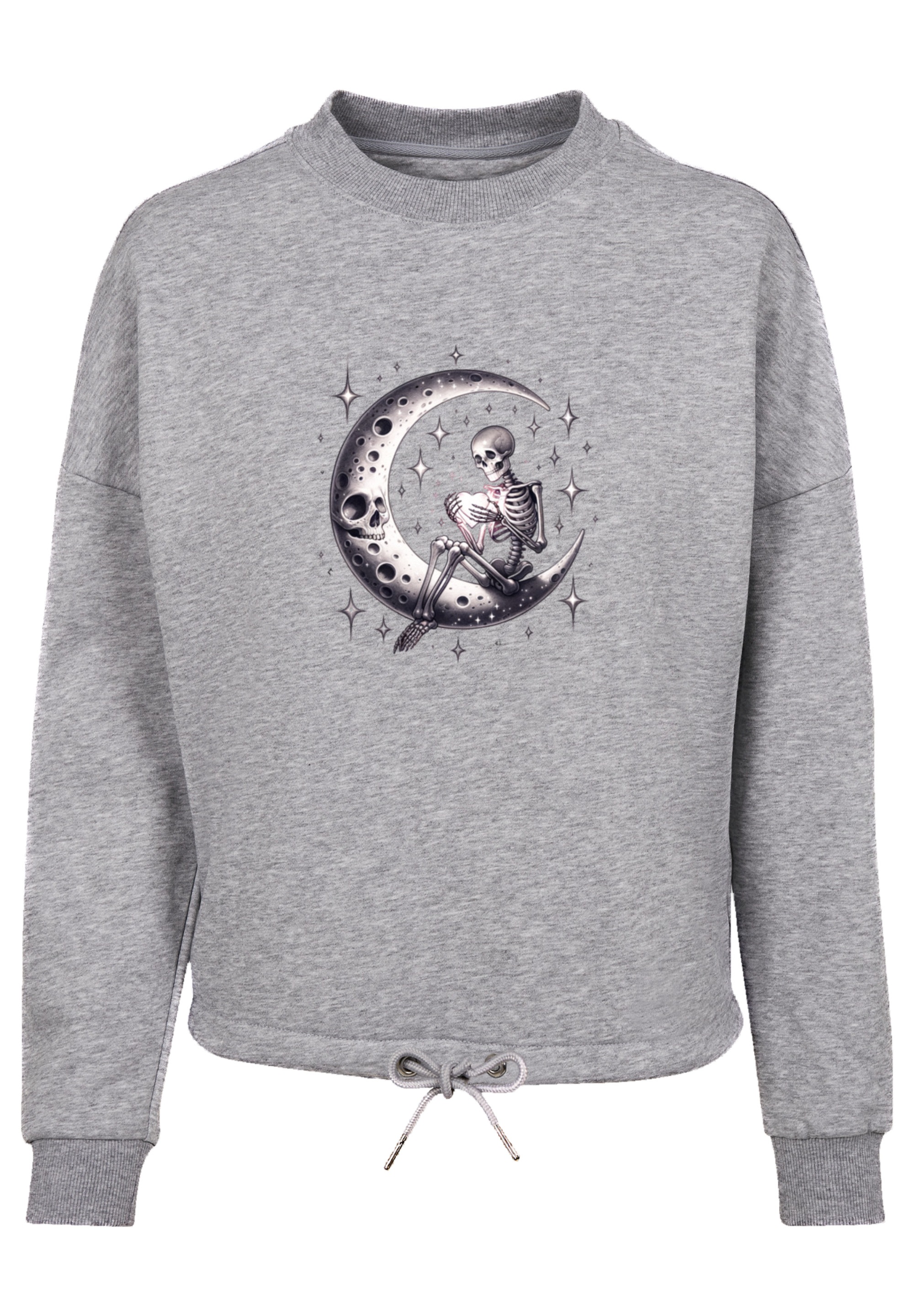 F4NT4STIC Sweatshirt »Gothic Valentinstag Skelett Mond«, Premium Qualität