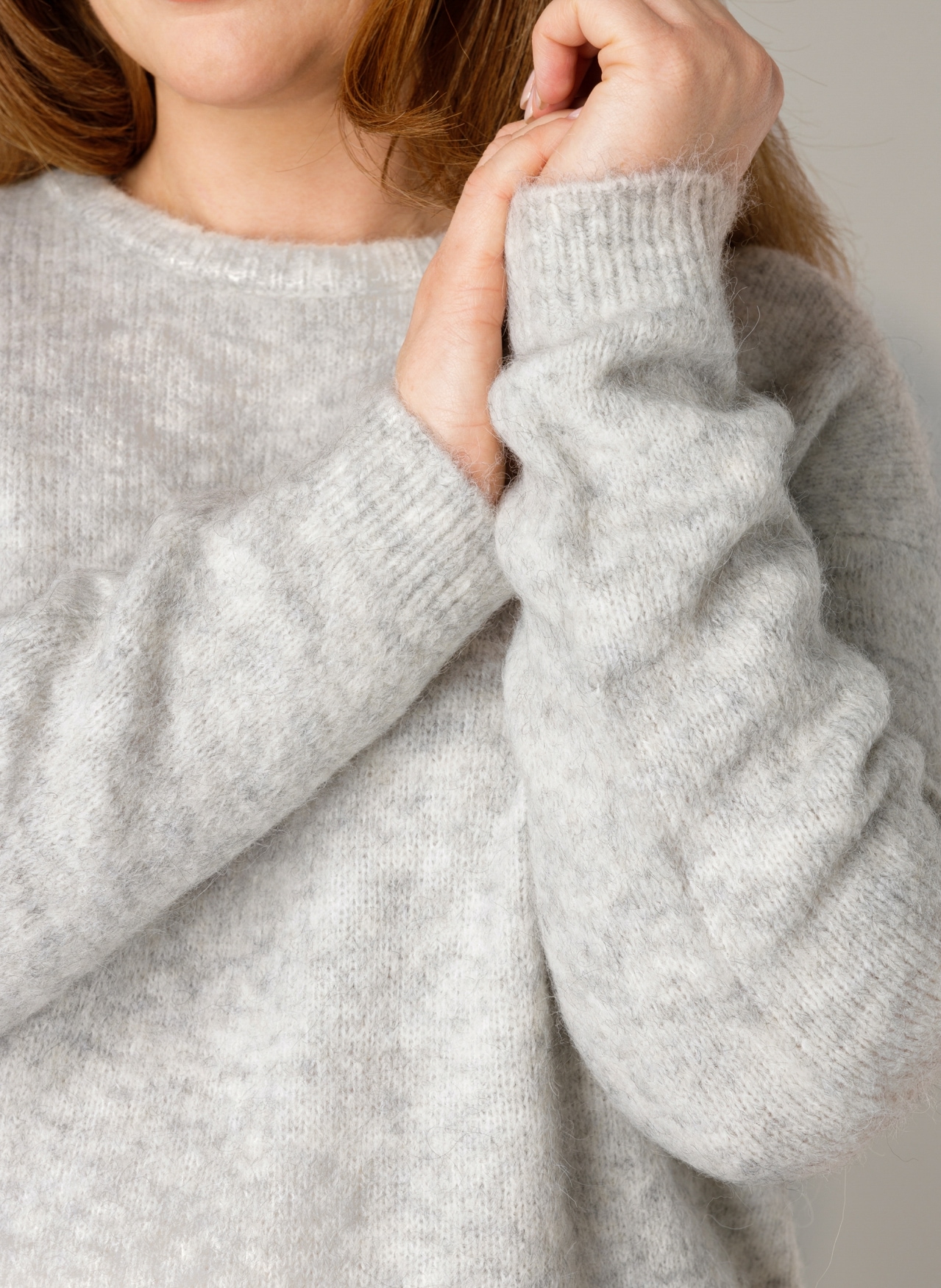 Base Level Curvy Strickpullover »Yanara«, mit Wolle und Elasthan