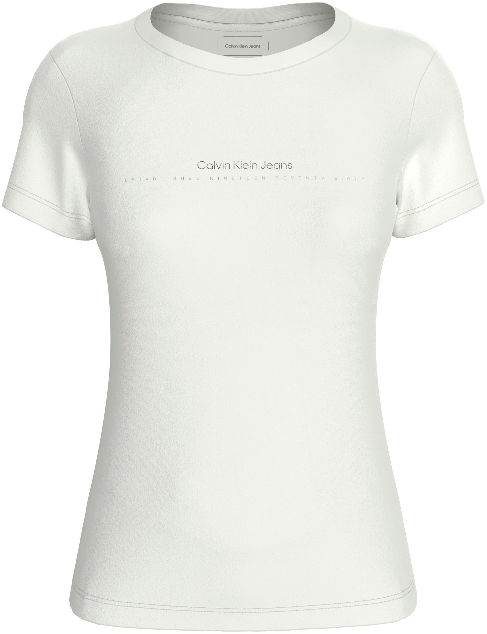 Calvin Klein Jeans Rundhalsshirt »INSTITUTIONAL GRAPHIC SLIM TEE«, mit Logodruck