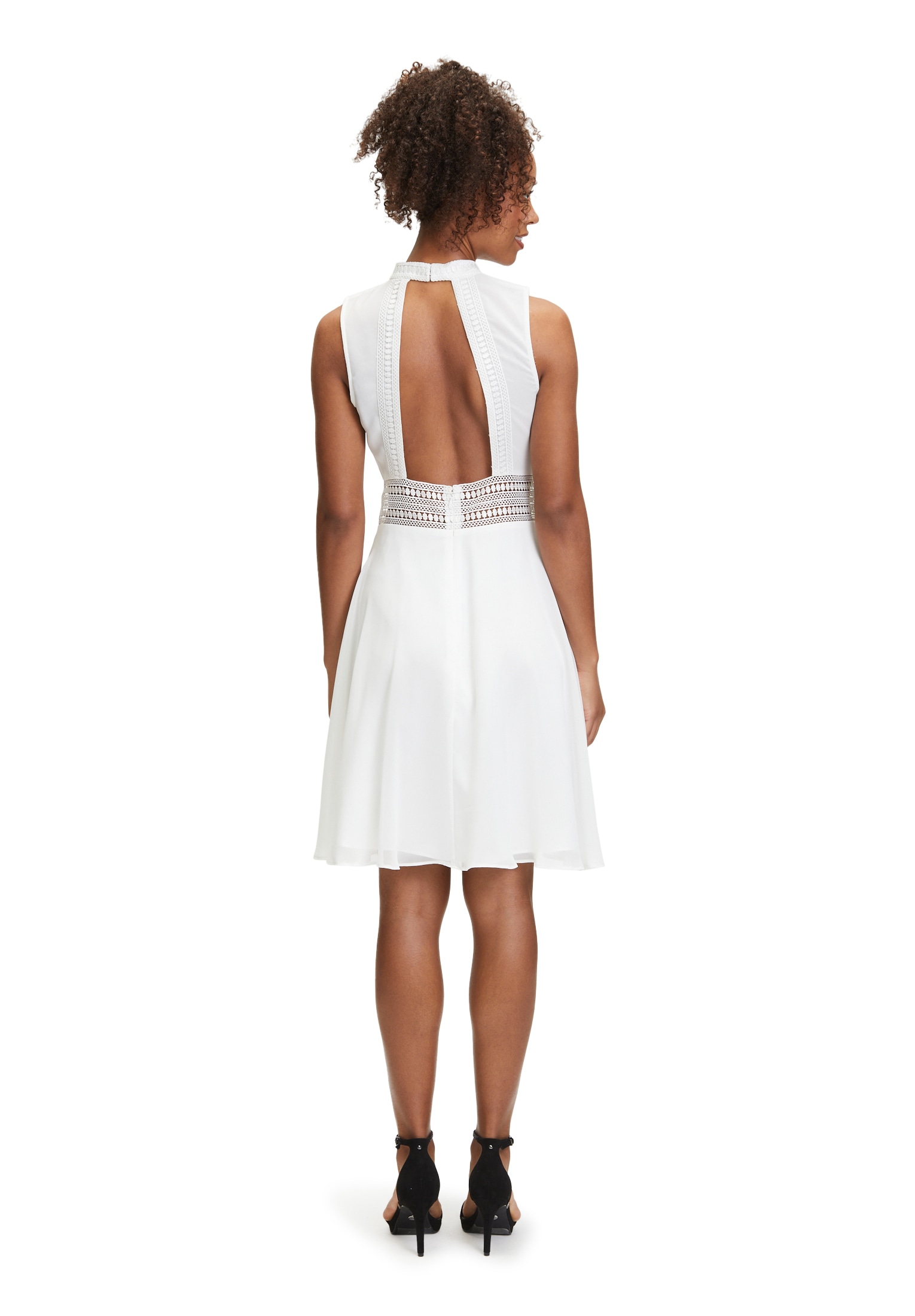 Vera Mont Cocktailkleid »Vera Mont Cocktailkleid mit Spitzeneinsatz«, Aufgesteppte Bänder