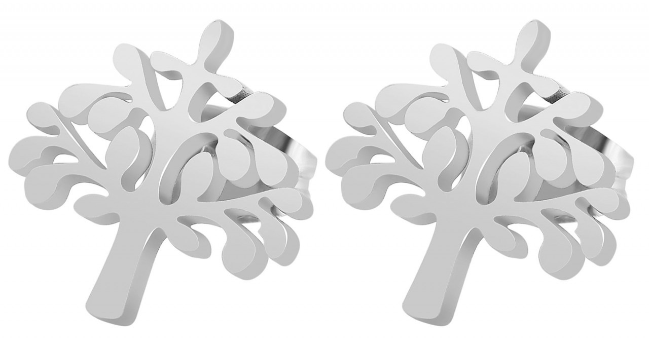 Adelia´s Paar Ohrhänger »Damen Ohrstecker aus poliertem Edelstahl«