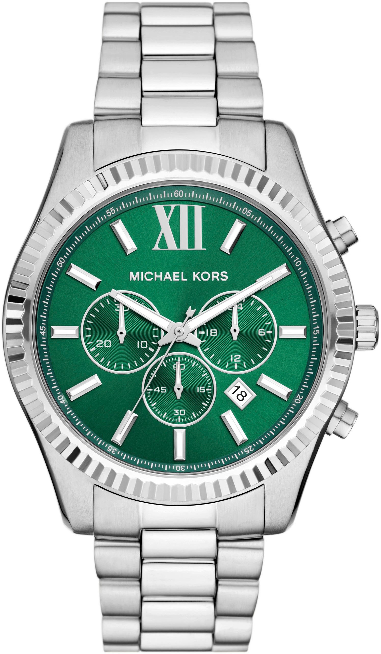 MICHAEL KORS Chronograph »LEXINGTON«, Quarzuhr, Armbanduhr, Herrenuhr, Stoppfunktion, 12/24-Std.-Anzeige