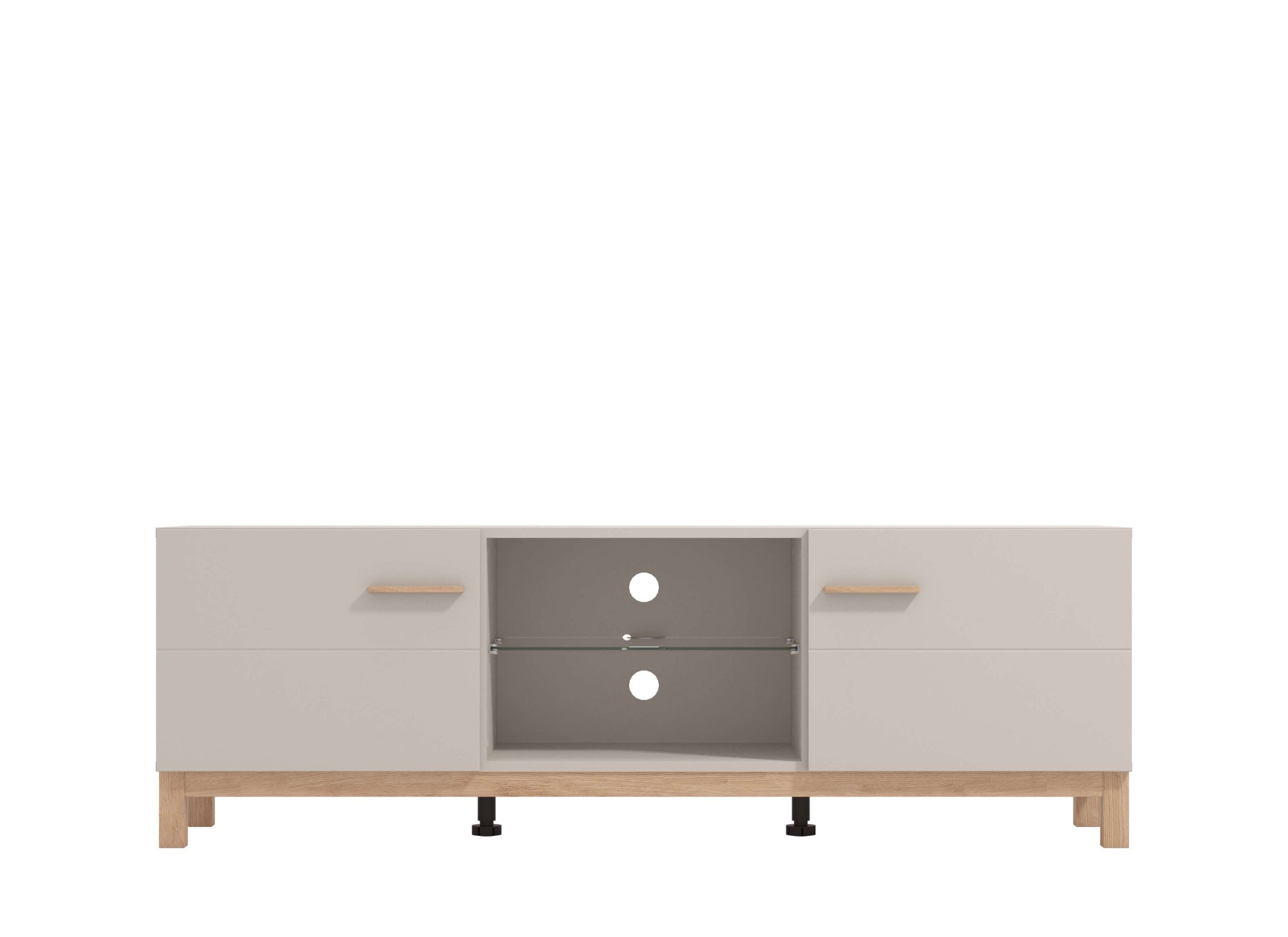 Home affaire TV-Bank »Essex, TV-Board, TV-Kommode, TV-Schrank, TV-Unterschrank, TV-Möbel« Elegantes Lowboard (154 cm) in Kaschmir mit viel Stauraum