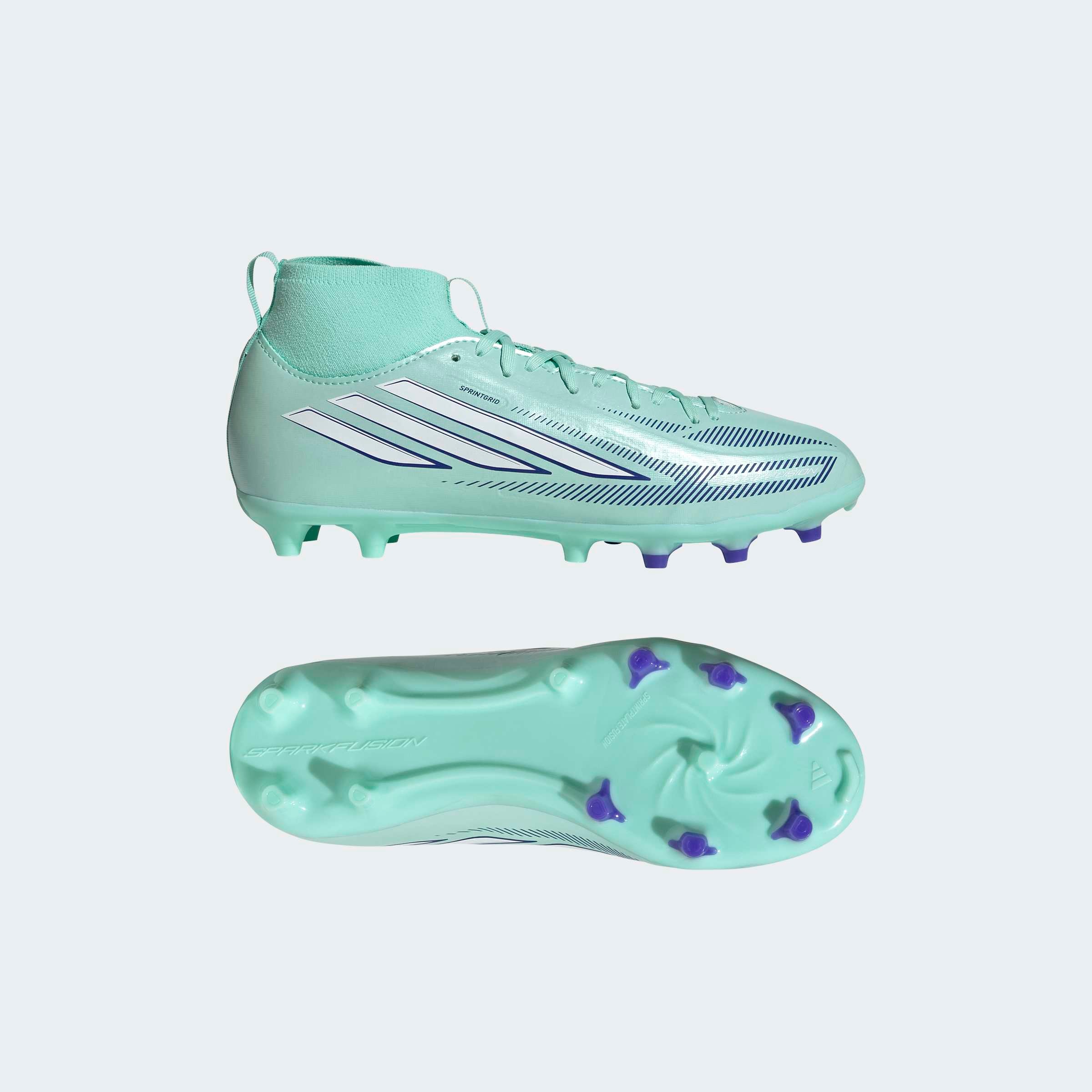 adidas Performance Fußballschuh »F50 SPARKFUSION LEAGUE KIDS , NATURRASEN / KUNSTRASEN, HALBHOCH«  für Rasen und Kunstrasenplätze geeignet
