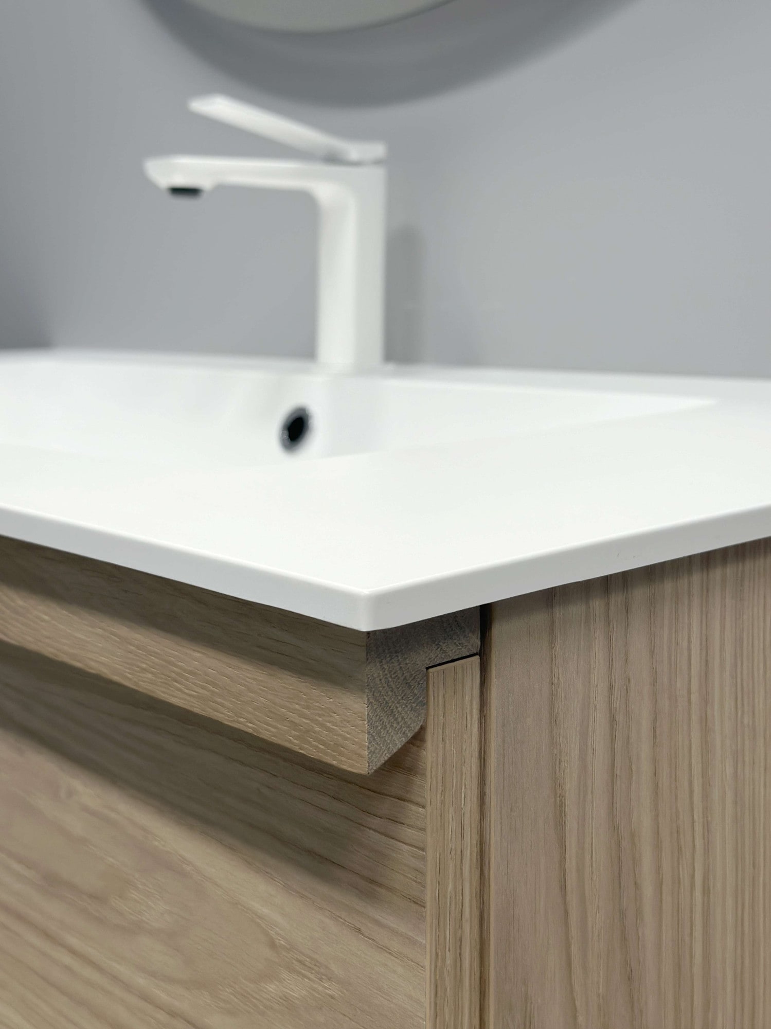 welltime Waschtisch »Pure Badmöbel Set Waschbecken mit Unterschrank«, in verschiedenen Breiten, 2 Schubladen, mit Soft-Close-Funktion, FSC®