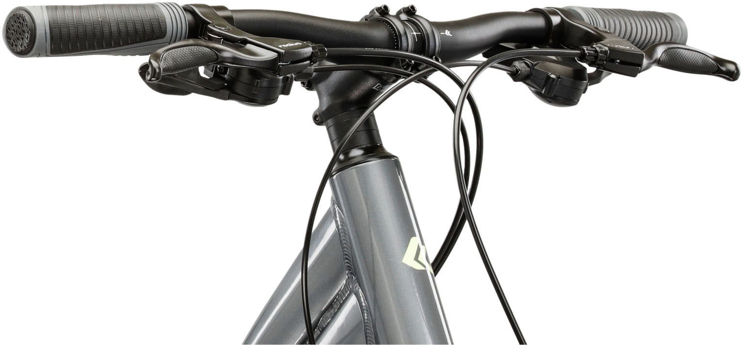 Kross Crossrad »Crossrad Damen 28" Evado 3.0 grau 16 Gänge« 16 Gang Shimano ACERA M3020 Schaltwerk Kettenschaltung