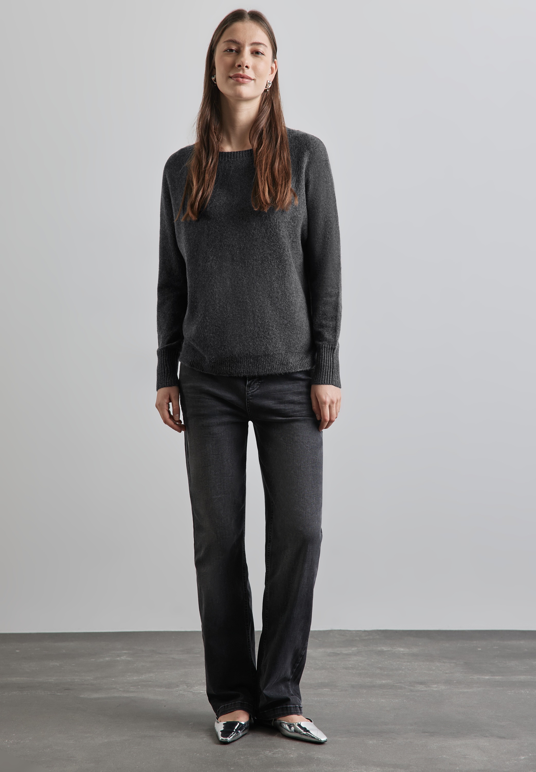 STREET ONE Strickpullover, mit U-Boot-Ausschnitt