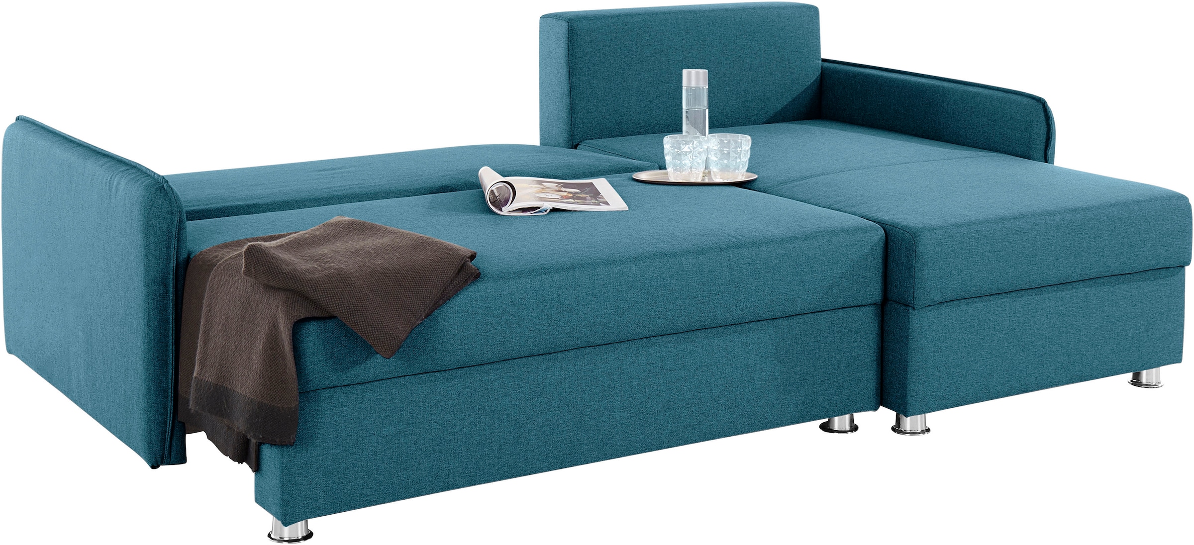 COLLECTION AB Ecksofa »Sunny L-Form«, inkl. Bettfunktion und Bettkasten