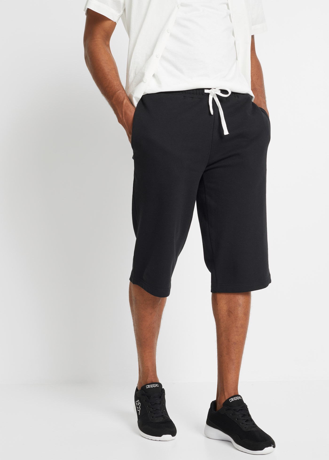 bonprix Sweatbermudas aus Baumwolle und Polyester, regular fit, casual Stil günstig online kaufen
