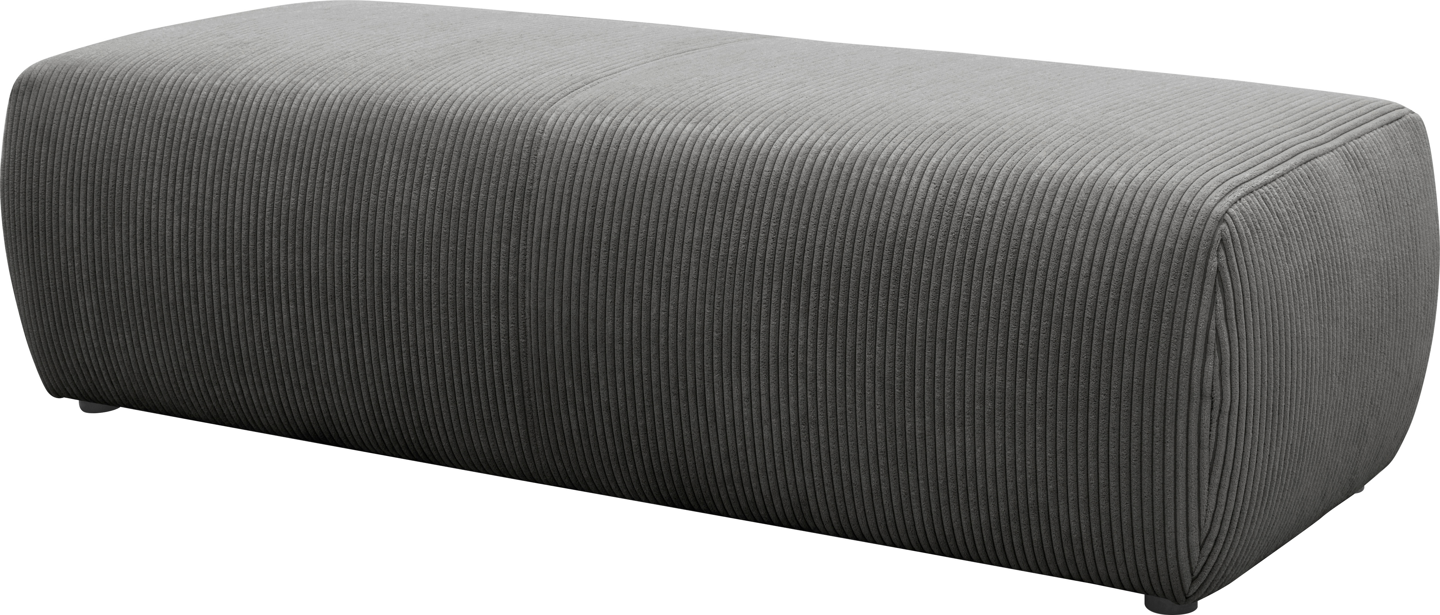 DOMO collection Hocker "BRANDON, komfortabel" große Ausführung passend zu "Brandon", auch in Cord