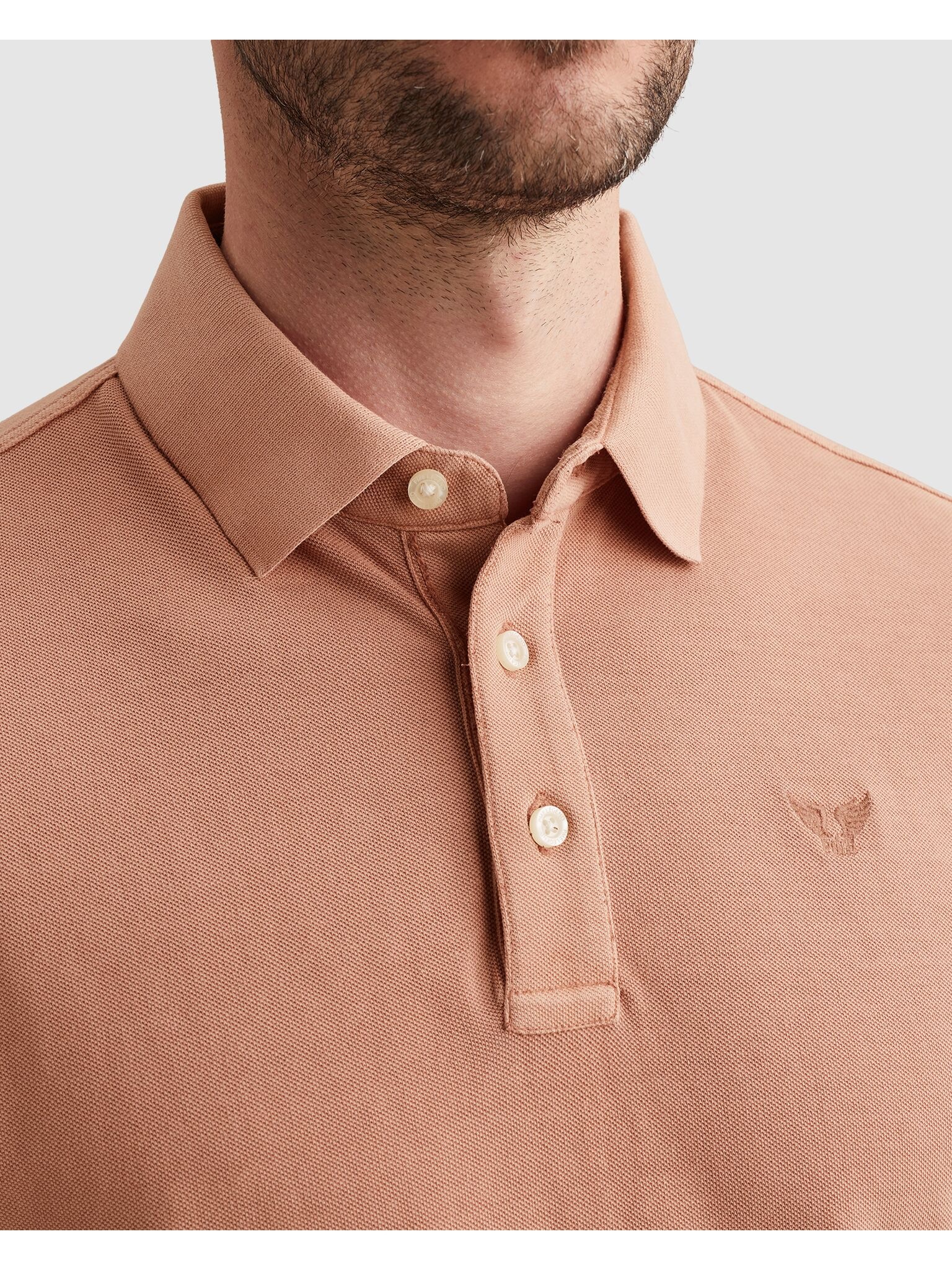 PME LEGEND Poloshirt »Short sleeve polo pique garment dyed« mit Logo Stickerei