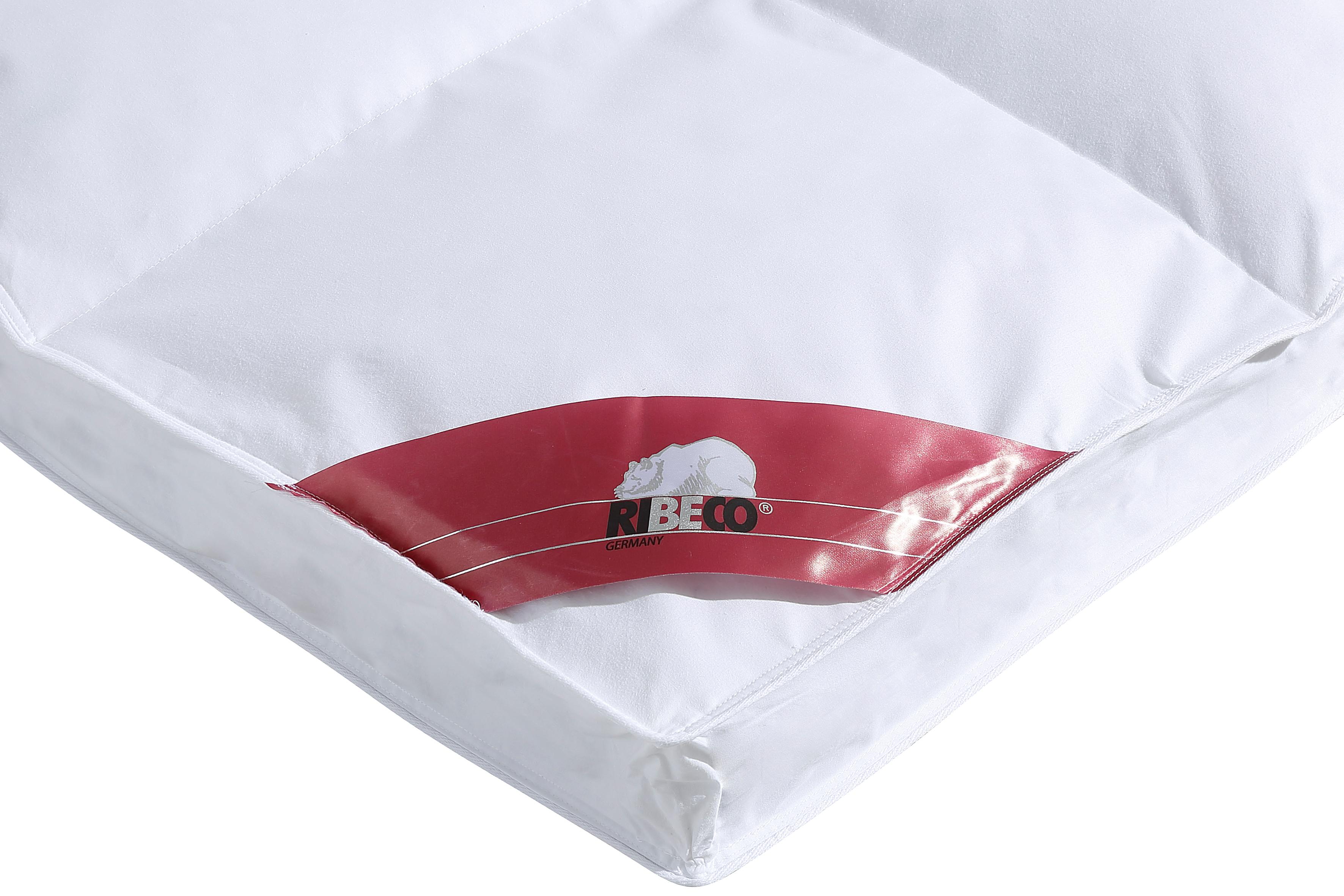 Thumbnail - RIBECO Federbettdecke "extra prall" extrawarm Füllung 50% Daunen & 50% Federn 1 Stk. tlg. Federbeettdecke in 135x200 und...