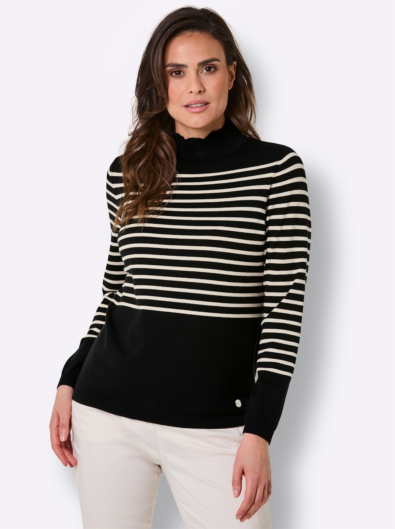 CREATION L PREMIUM Streifenpullover »Lyocell-Mix-Pullover«
