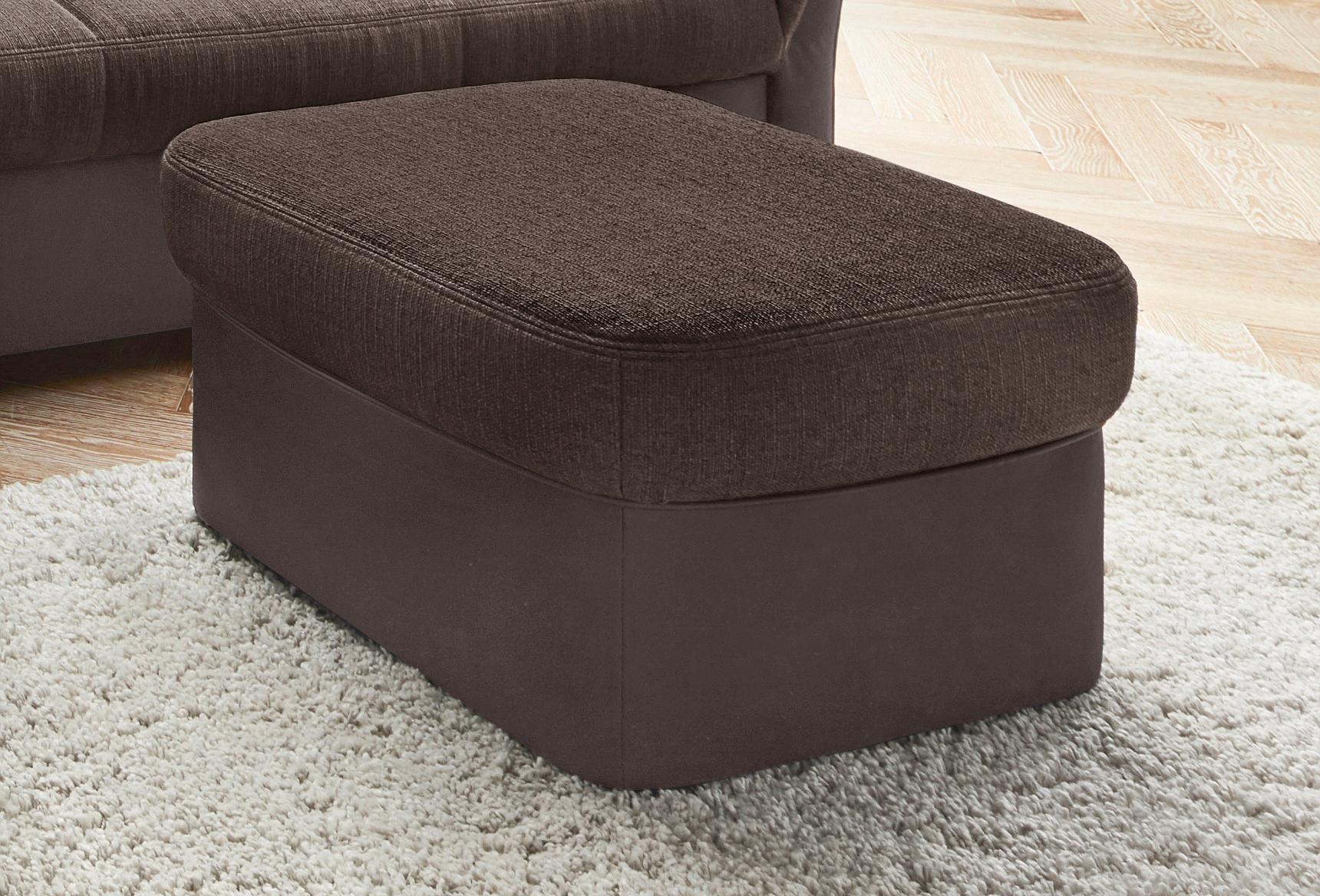 DOMO collection Polsterhocker "ELVA elegant, bequem und hochwertig" passend zu den Sitzmöbeln der Serie ELVA