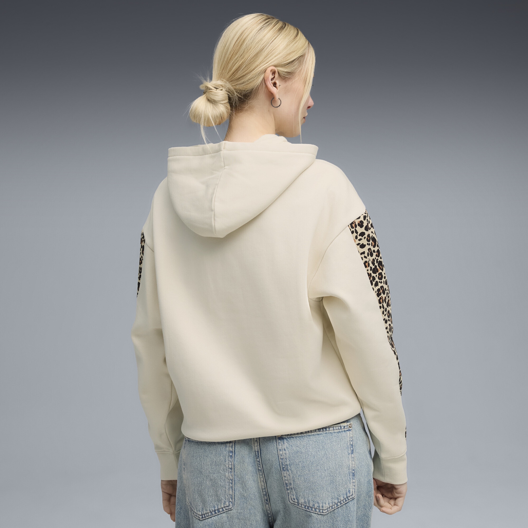PUMA Hoodie »Essentials Comfort Hoodie mit Animal-Print Damen«
