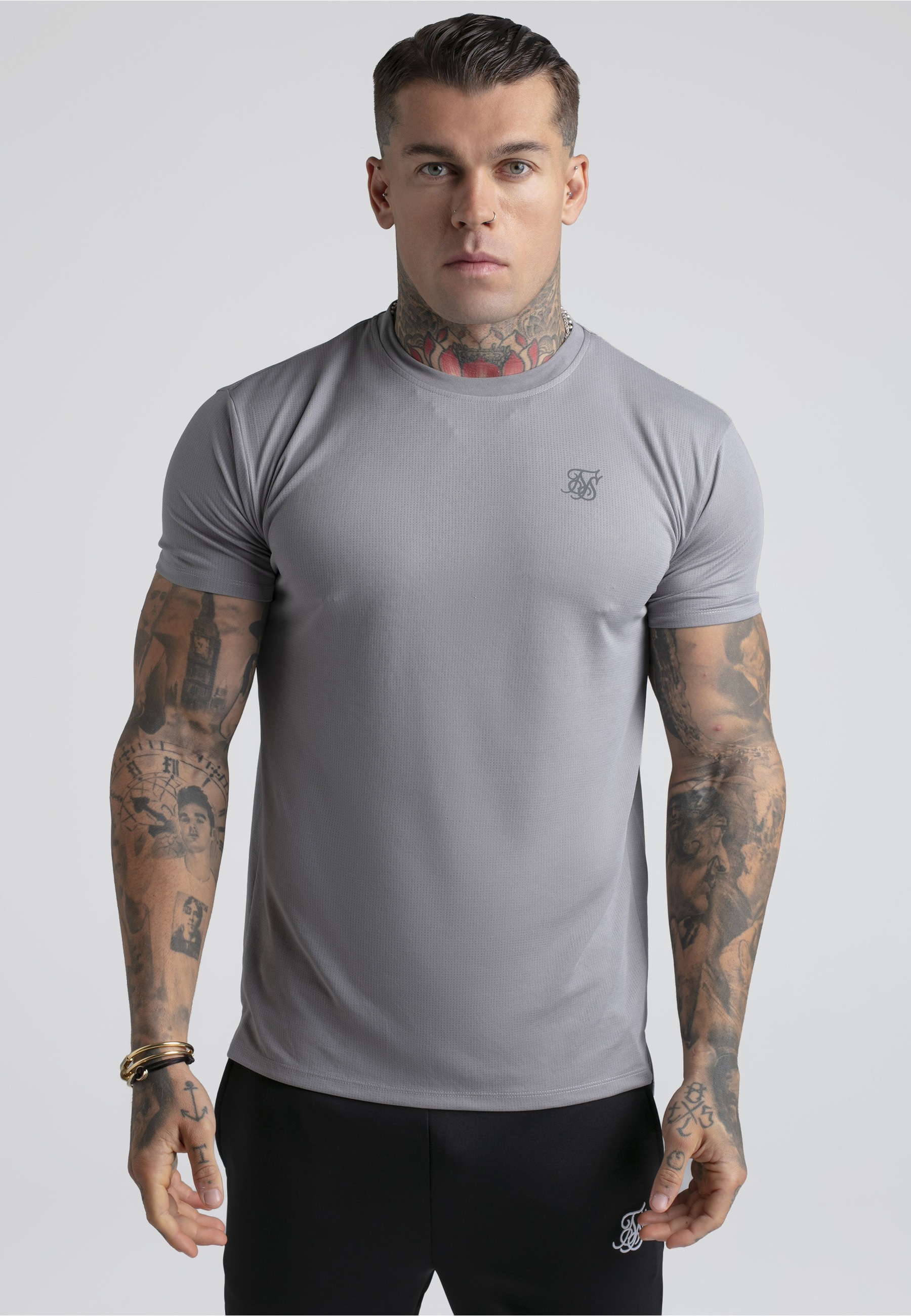 Siksilk T-Shirt »SikSilk Pack of 2 Muscle Fit -Shirts« 1
