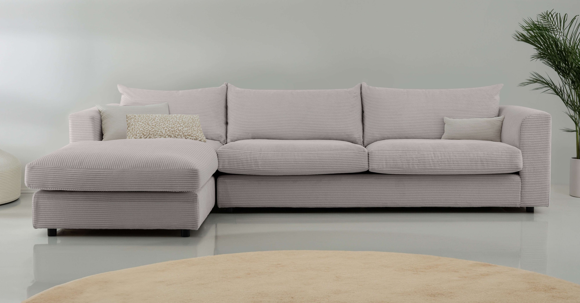 LeGer Home by Lena Gercke Ecksofa "Avelina" Breite 297 cm, in Cord- und Che günstig online kaufen