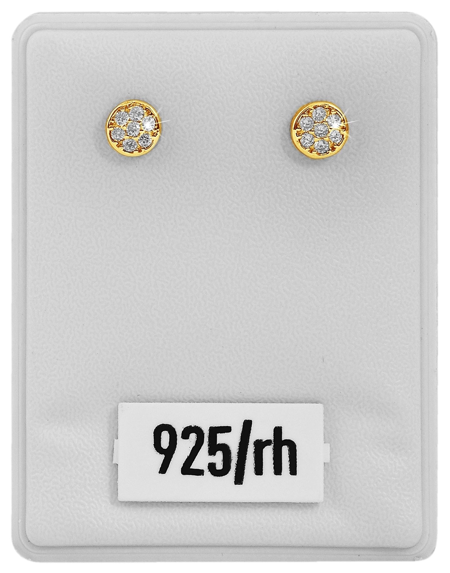 Paar Ohrhänger ADELIA´S "Damen Ohrringe – Ohrstecker aus 925 Silber mit Zirkonia", Damen, Gr. Damen, Silber 925 (Sterlingsilber), gold, Ohrringe, Eine schöne Geschenkidee für jeden Anlass 2
