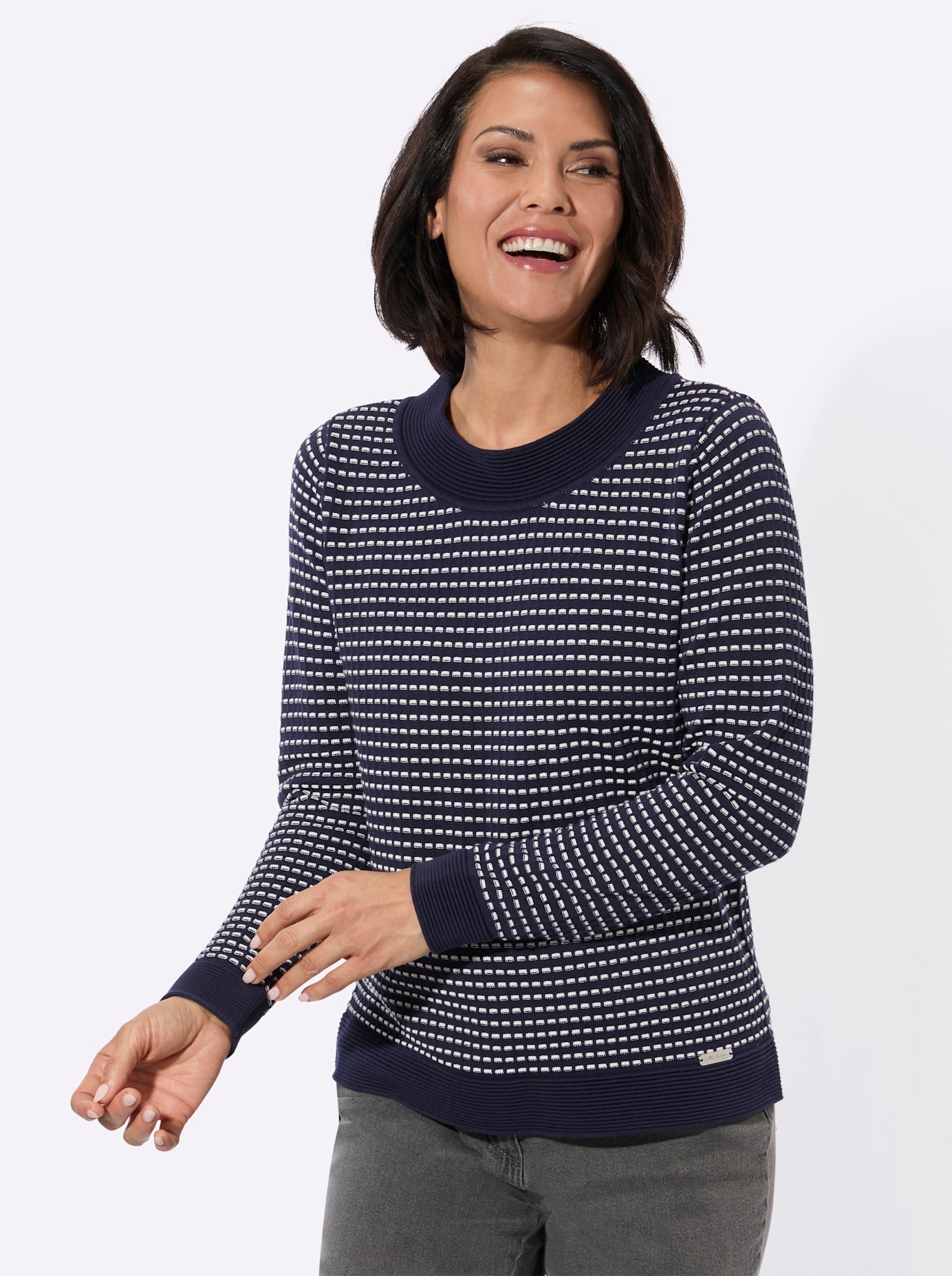 Casual Looks Rundhalspullover "Rundhals-Pullover"