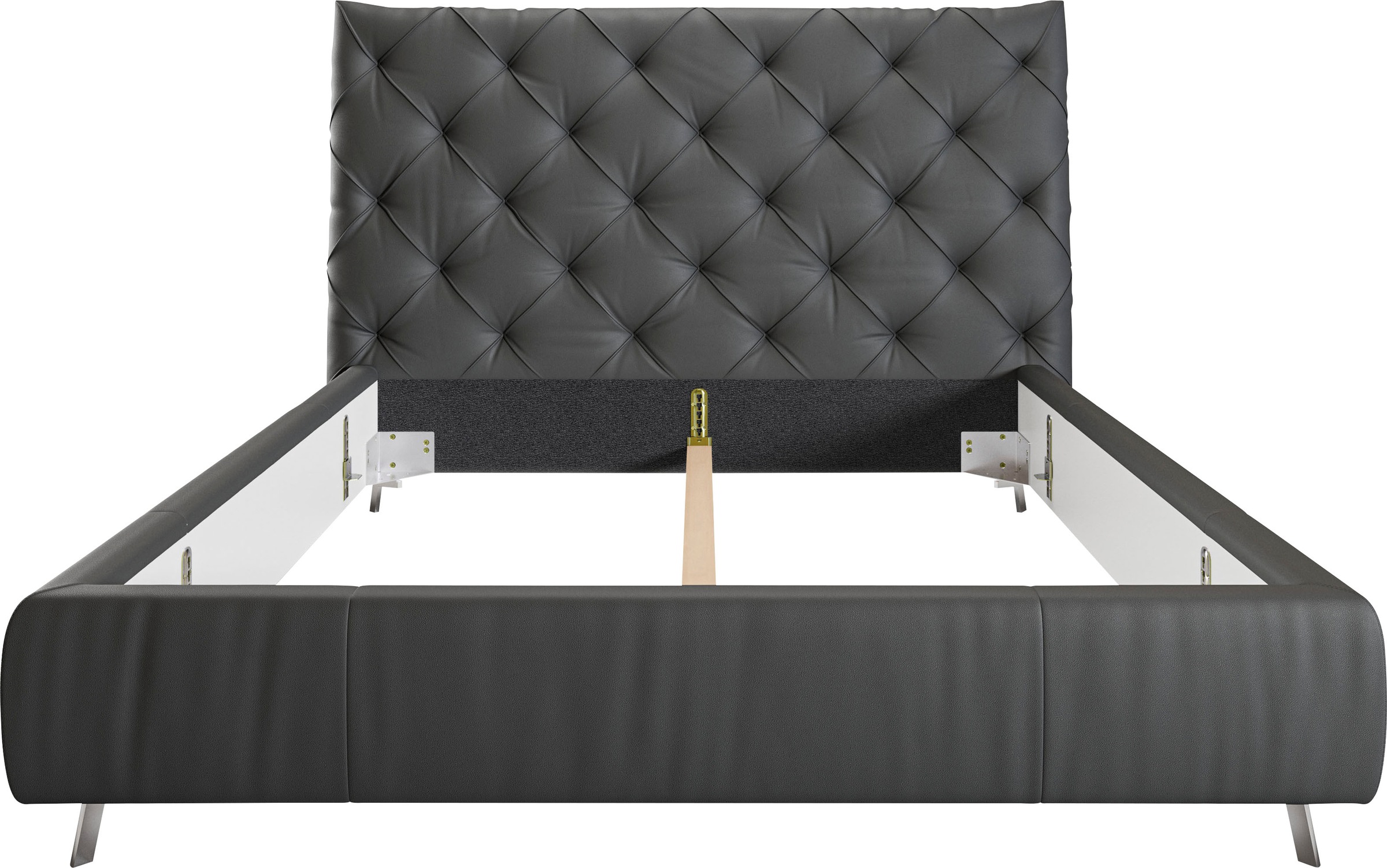 Thumbnail - PLACES OF STYLE Polsterbett "Elloree, in 4 Breiten, hinten mit Originalstoff bezogen, auch in Leder" Kopfteilhöhe 143cm,...