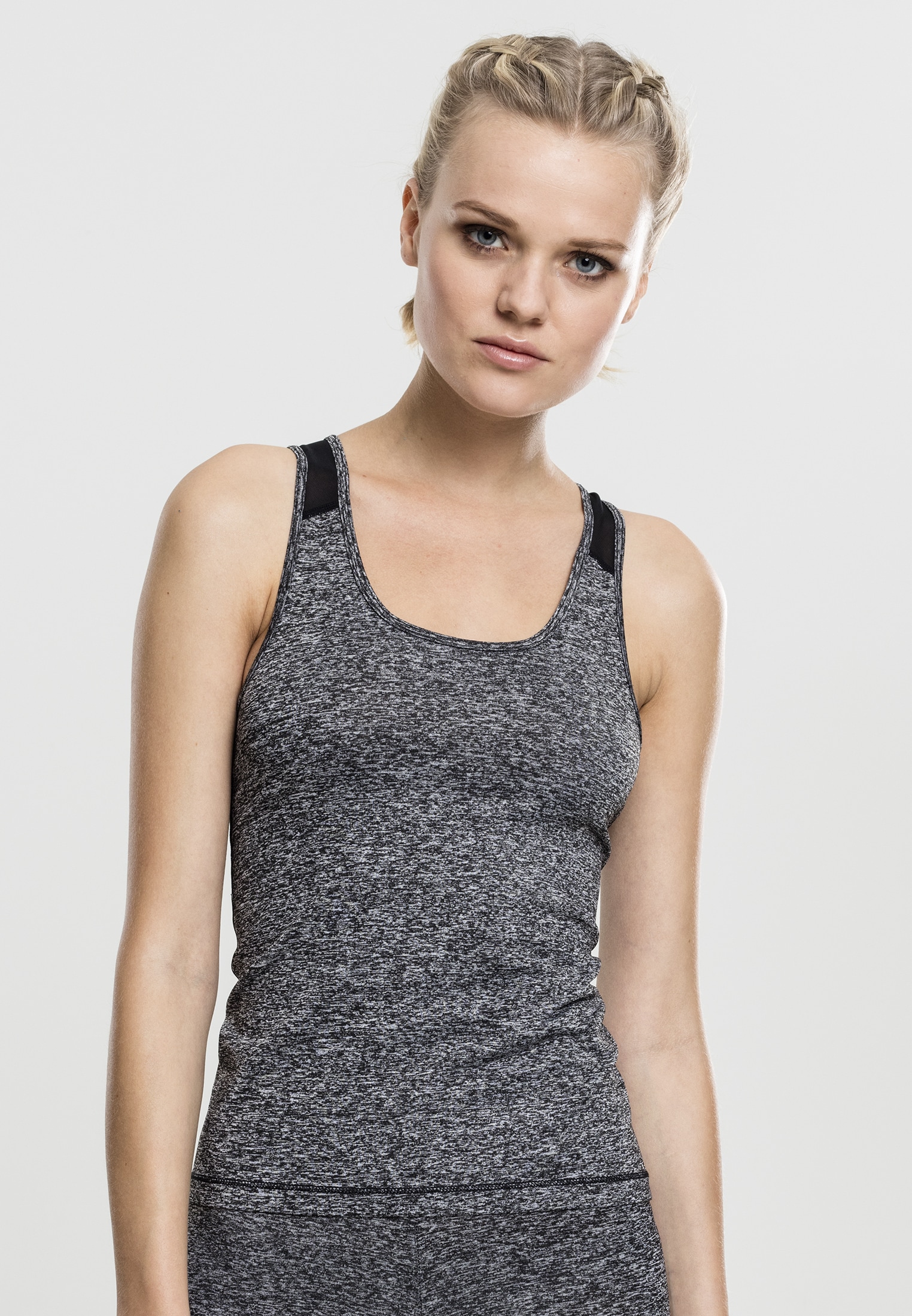 URBAN CLASSICS T-Shirt »Damen Ladies Active Melange Trainings Top«, (1 tlg.)  für kaufen | BAUR