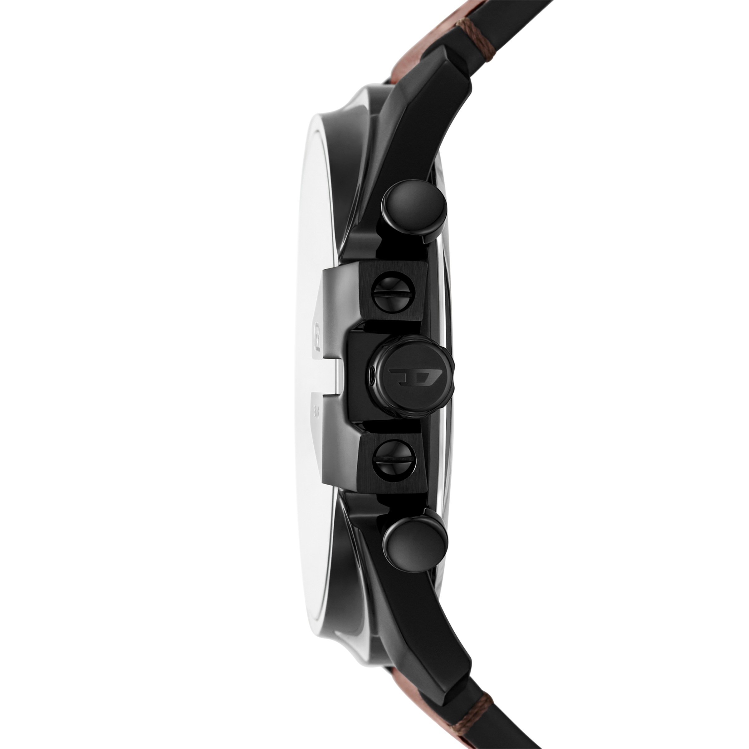 Diesel Chronograph »MEGA CHIEF SLIM«, Quarzuhr, Armbanduhr, Herrenuhr, Lederarmband, analog, Tag
